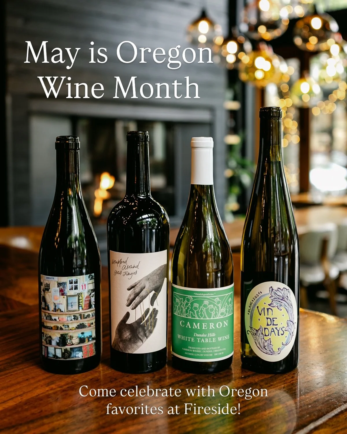 🍷 Cheers to Oregon Wine Month

May is the perfect time to take a trip down to Oregon wine country and lose track of time over a glass of wine with friends. But if a trip down the valley isn&rsquo;t in the cards, we&rsquo;re pouring plenty of local f