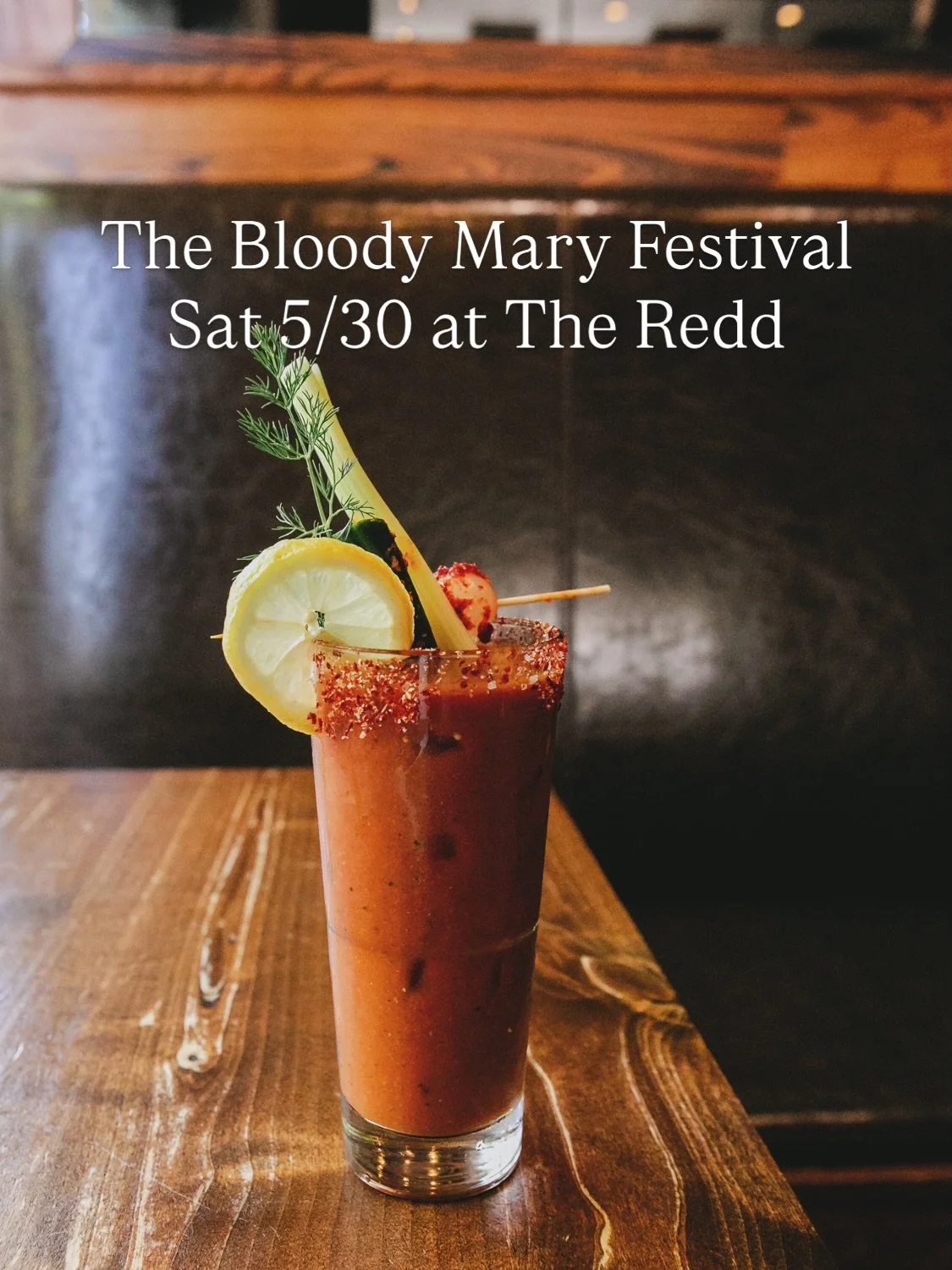 Gochujang salt. Kimchi cucumber. Kimchi onion. Celery with lemon. 🌶️

Meet our garnish for this year&rsquo;s Bloody Mary Festival, Saturday 5/30 at The Redd on Salmon.
Layered over our housemade mix and pouring all day. Visit @thebloodymaryfest for 