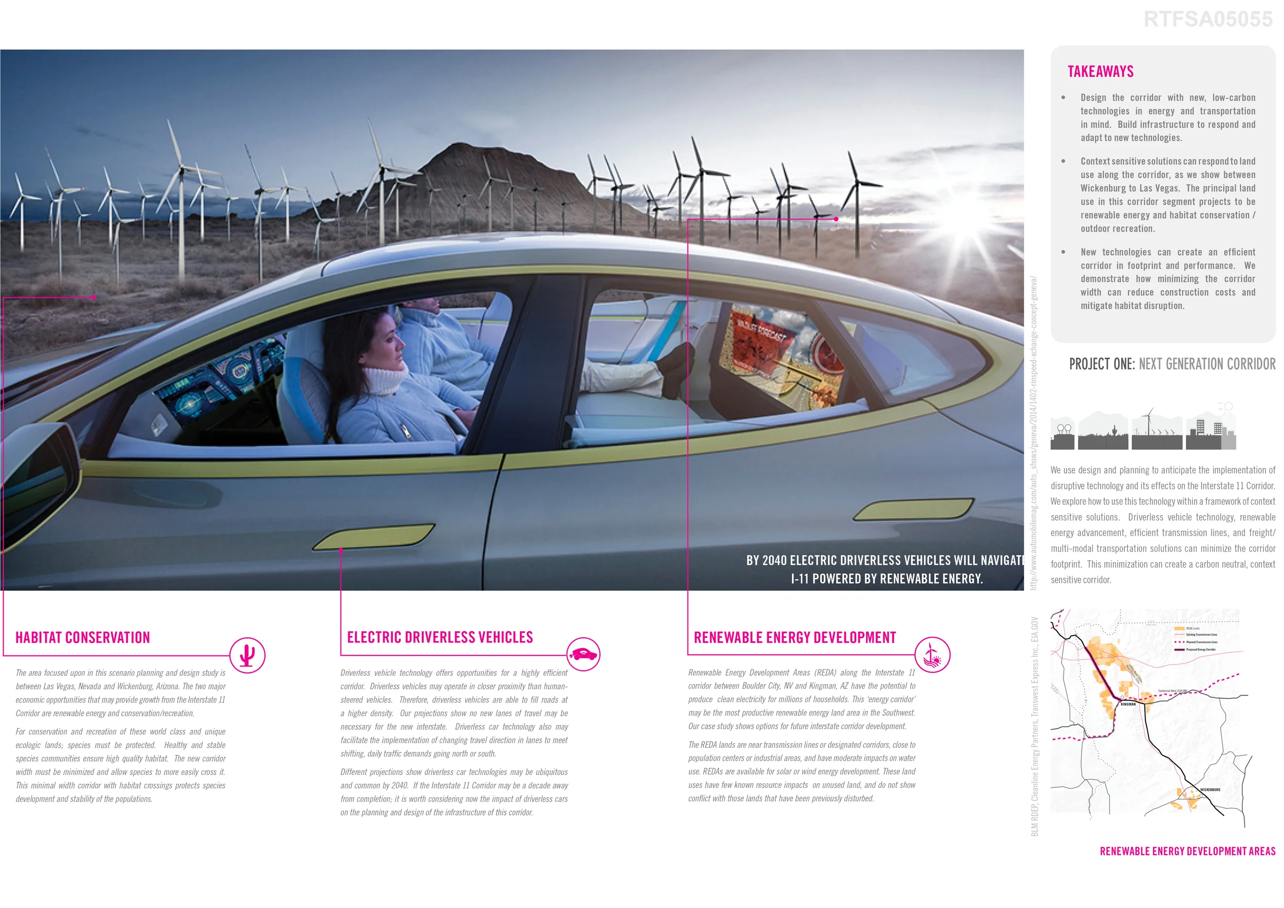 A scenario of the future of the interstate corridor, told through the proposed Interstate 11 Corridor. (click on all images on page for a larger view)