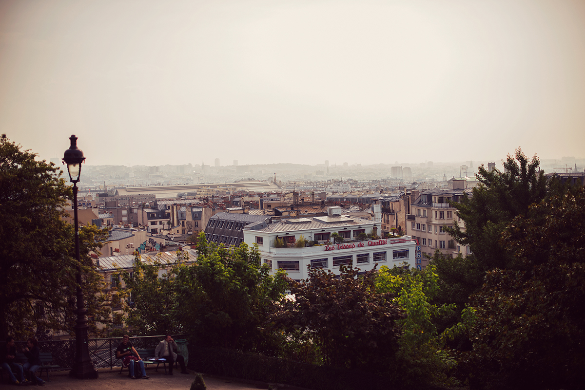 The view of Montmarte from Sacré Cœur Basilica