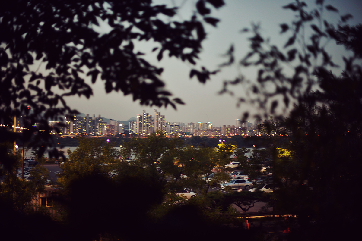 Walking up Mt. Namsan