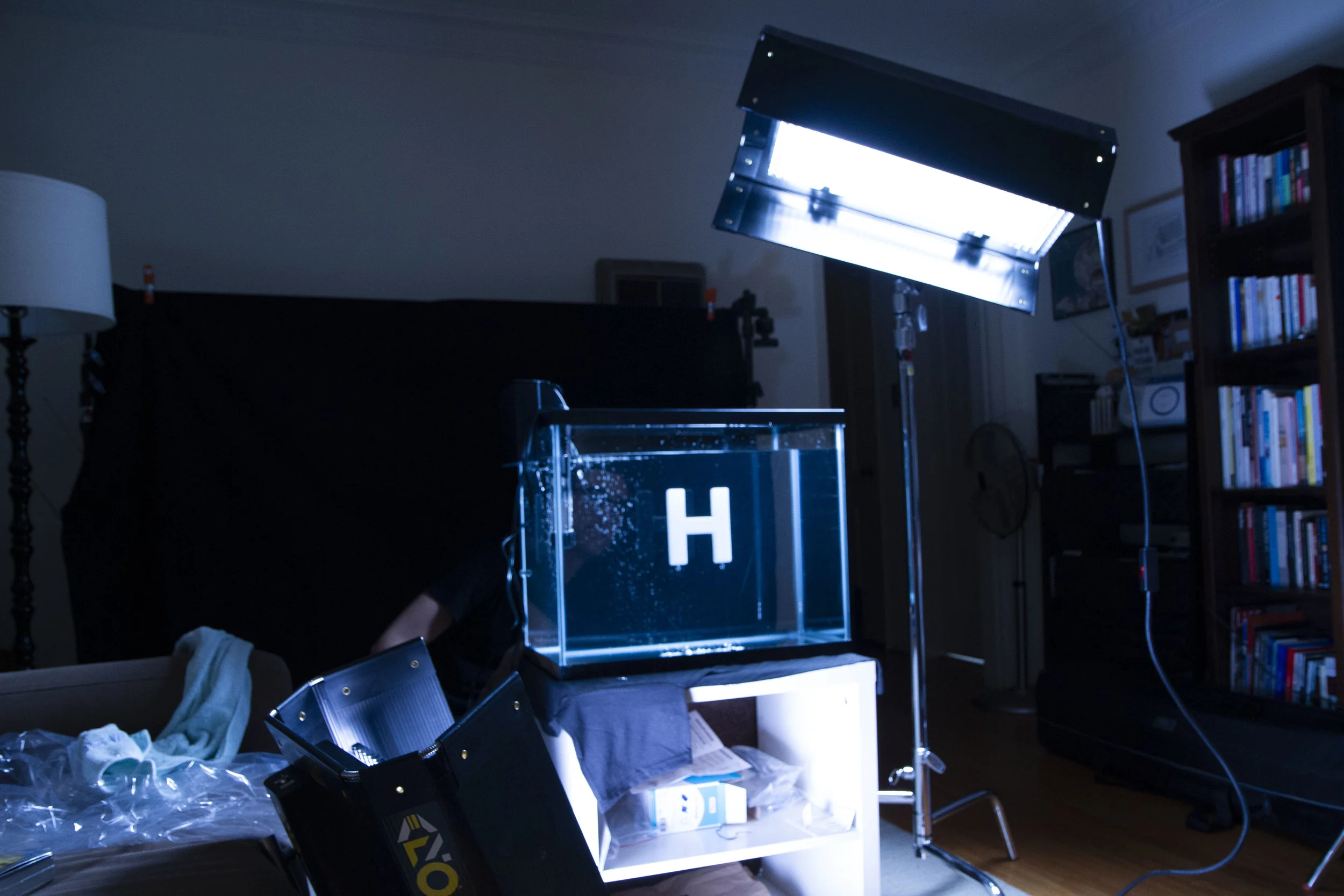 What your apartment looks like when you do a shoot at home.