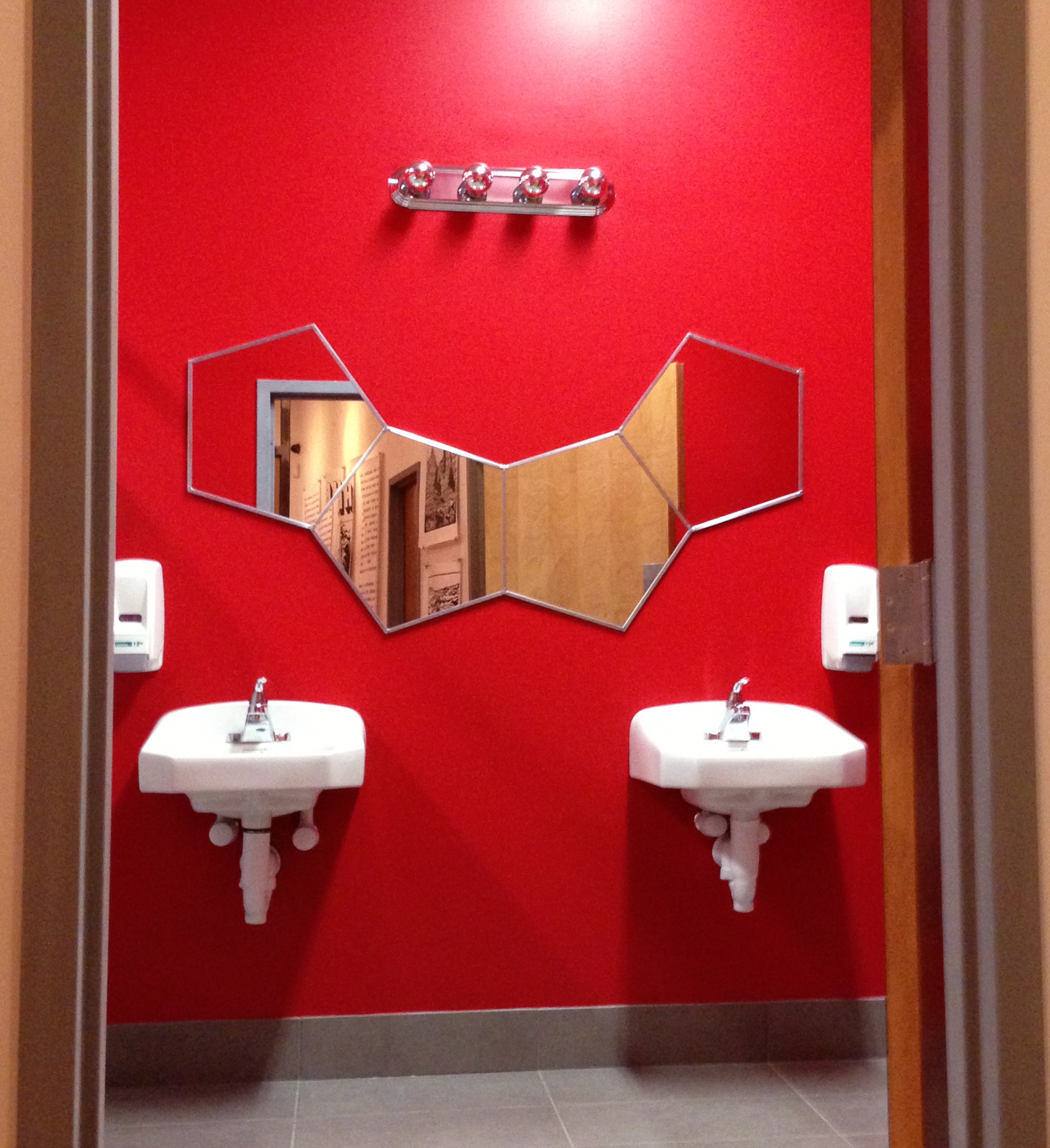 Men's Bathroom Mirror @ the Mothlight - Asheville, North Carolina