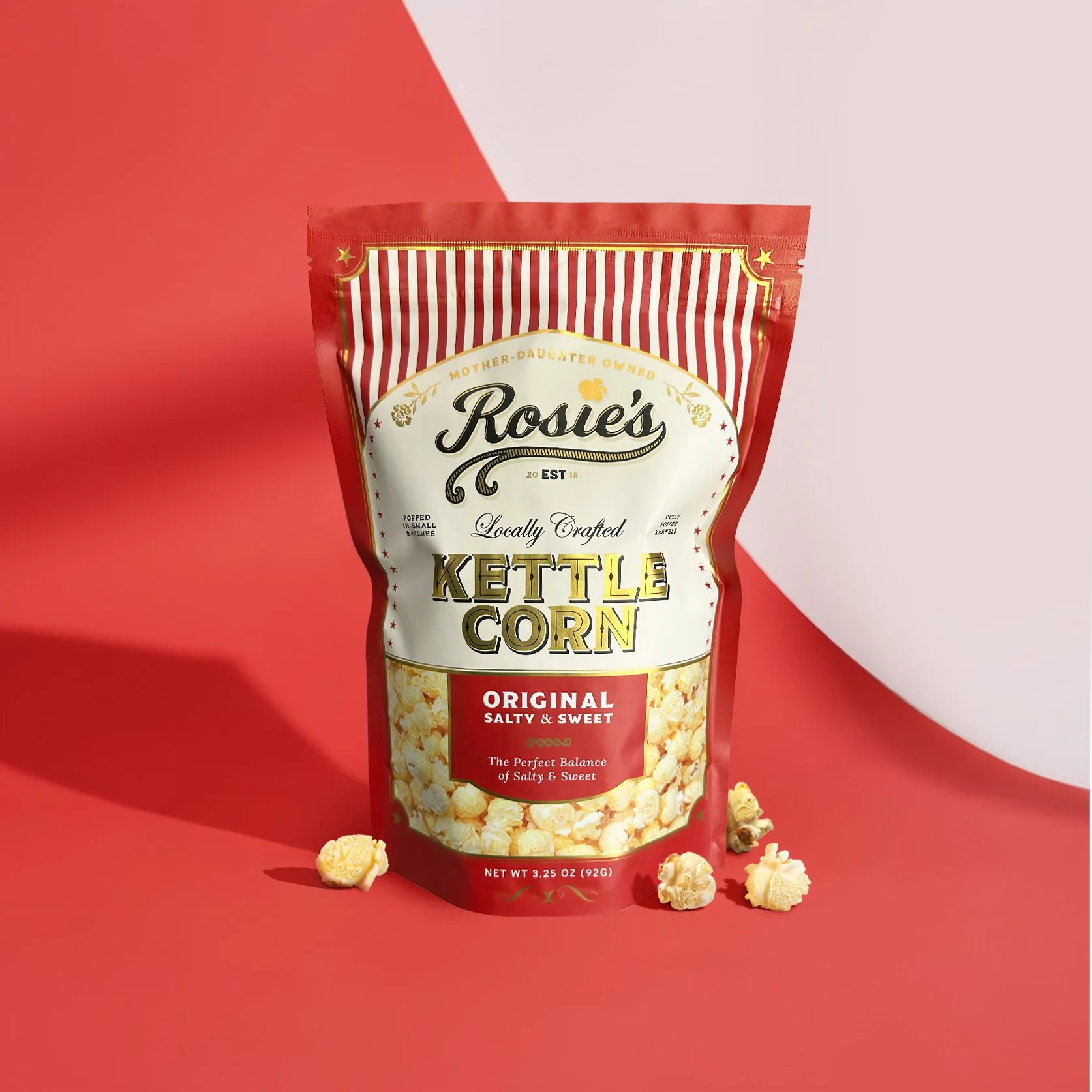 Rosie's Kettle Corn Packaging