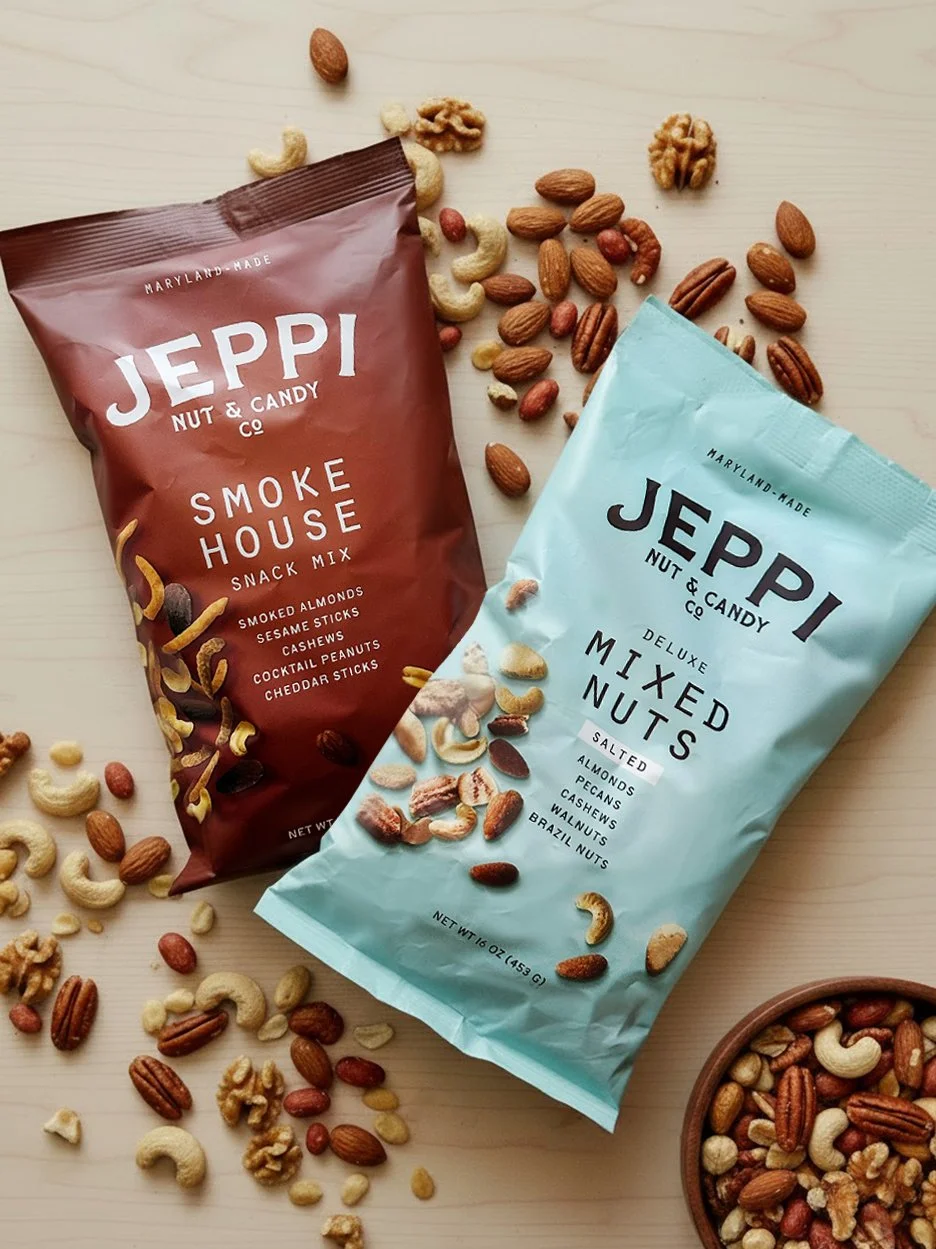 Jeppi Nut & Co Package Design
