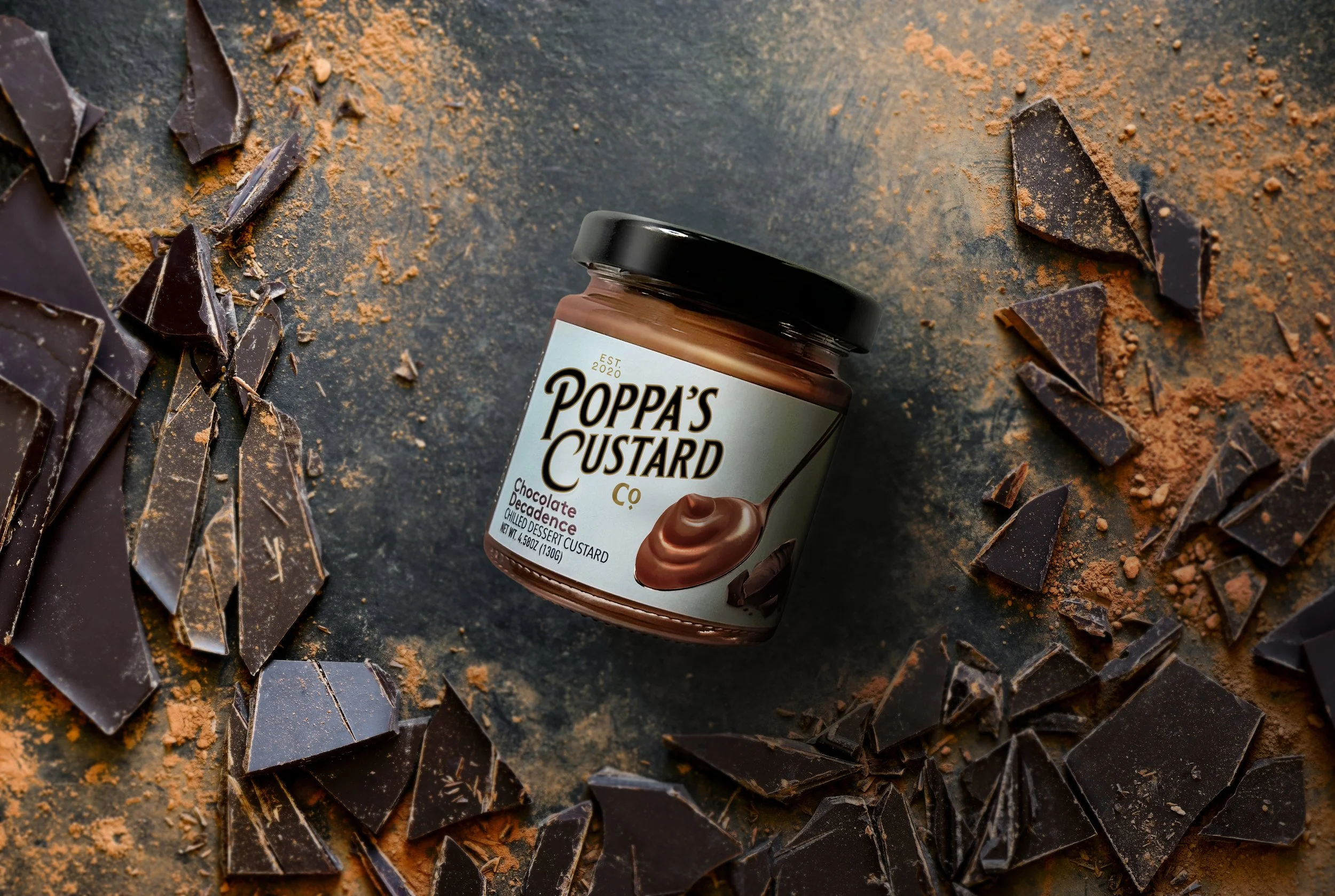 Poppa's Custard Package Design and Branding