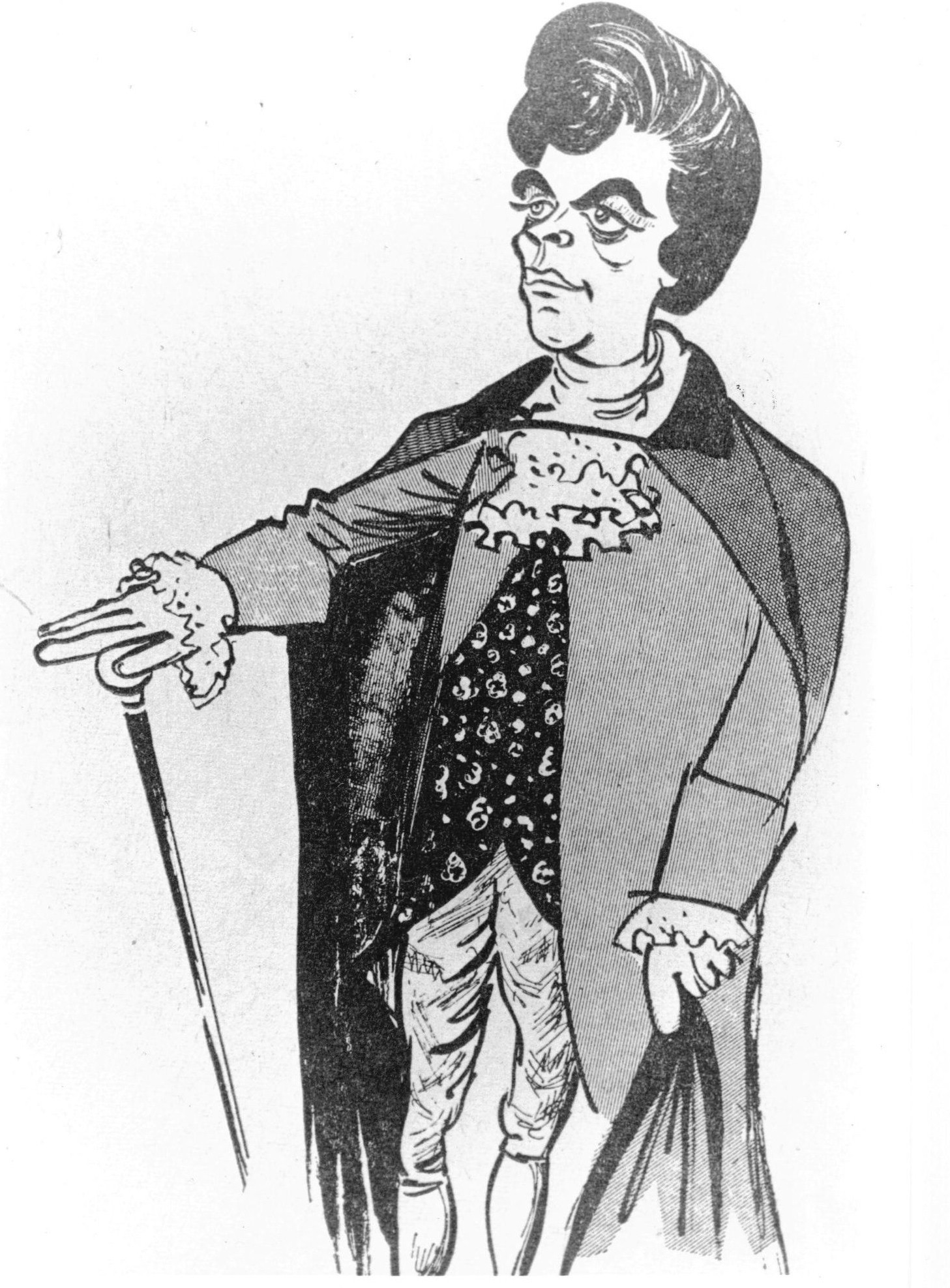 01_John Cairney as James Boswell in 'Young Auchinleck' - caricature by Emilio Coia 1962.jpg
