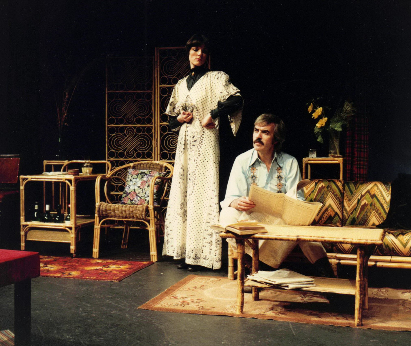 40_John Cairney as Robert Louis Stevenson & Alannah O'Sullivan as Fanny Osborne in 'Mr & Mrs RLS' Byre Theatre, St Andrews 1980 (2).jpg