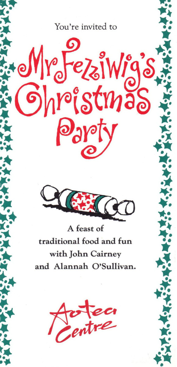 49_Poster for 'Mr Fezziwig's Christmas Party' Aotea Centre, Auckland, NZ 1991.jpg