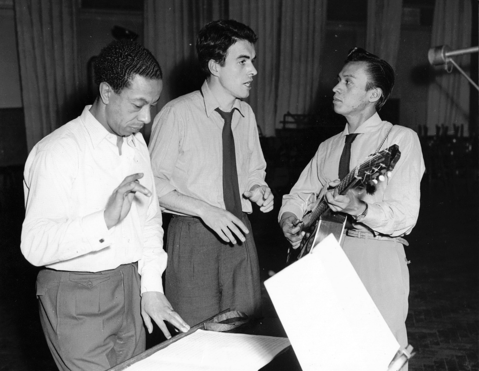 2_John Cairney recording with Sammy San & Geoff Love conducting HMV c1956.jpg