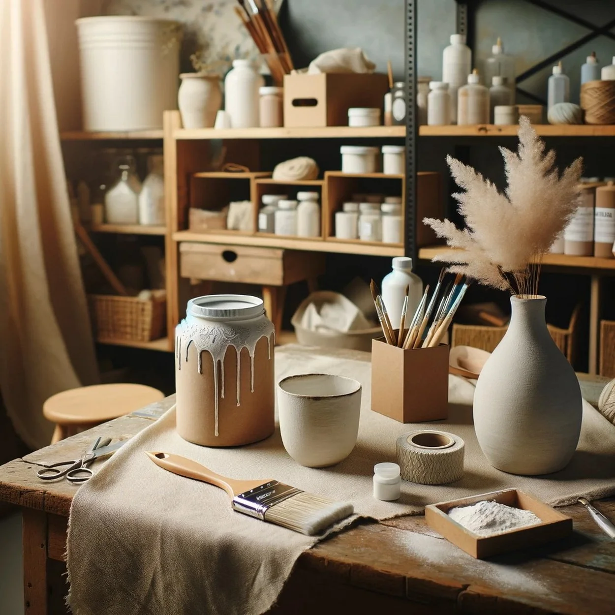 Transform Your Vase: A Textured Paint DIY