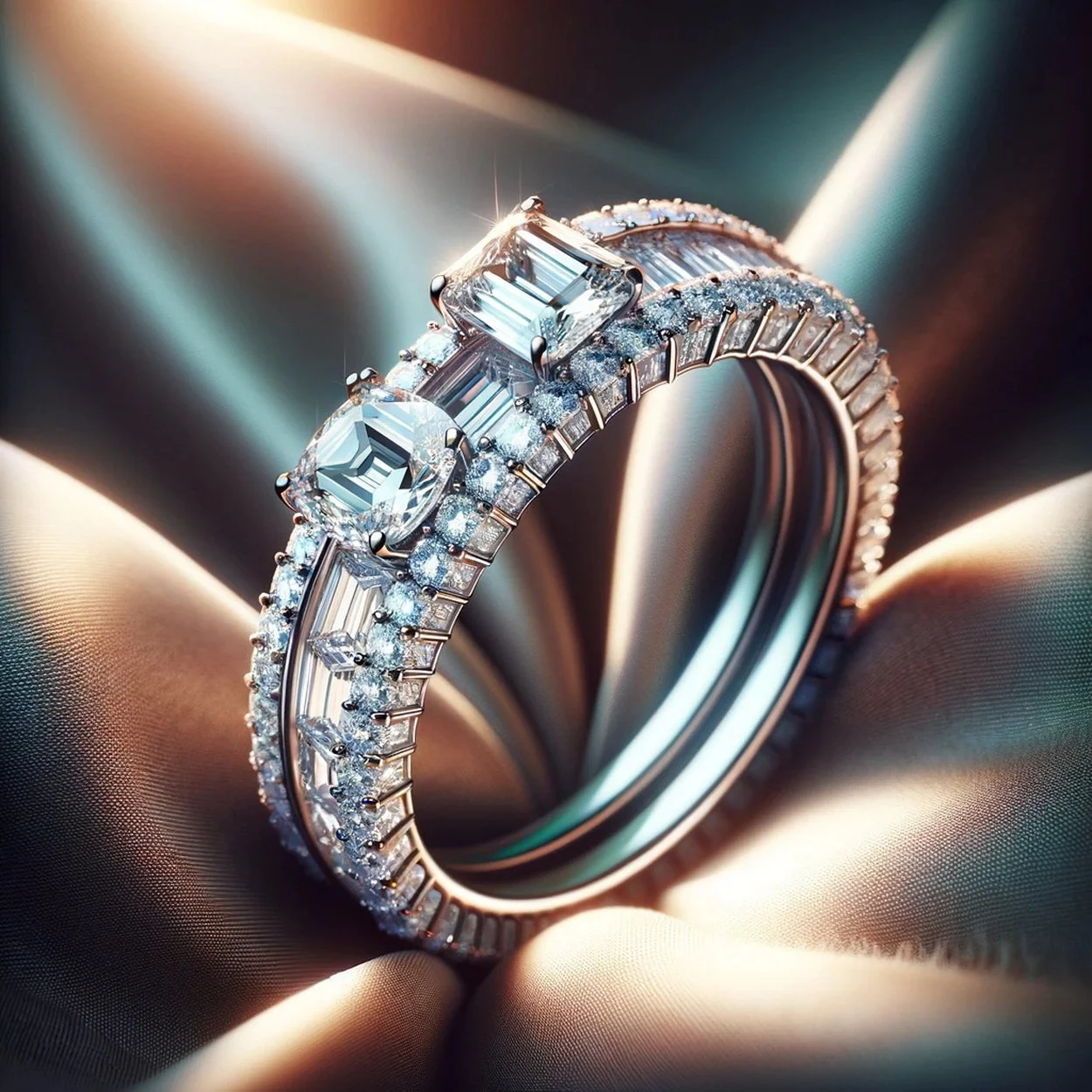 Unveiling the Two Shape Eternity Ring: A Harmony of Shapes and Sparkle
