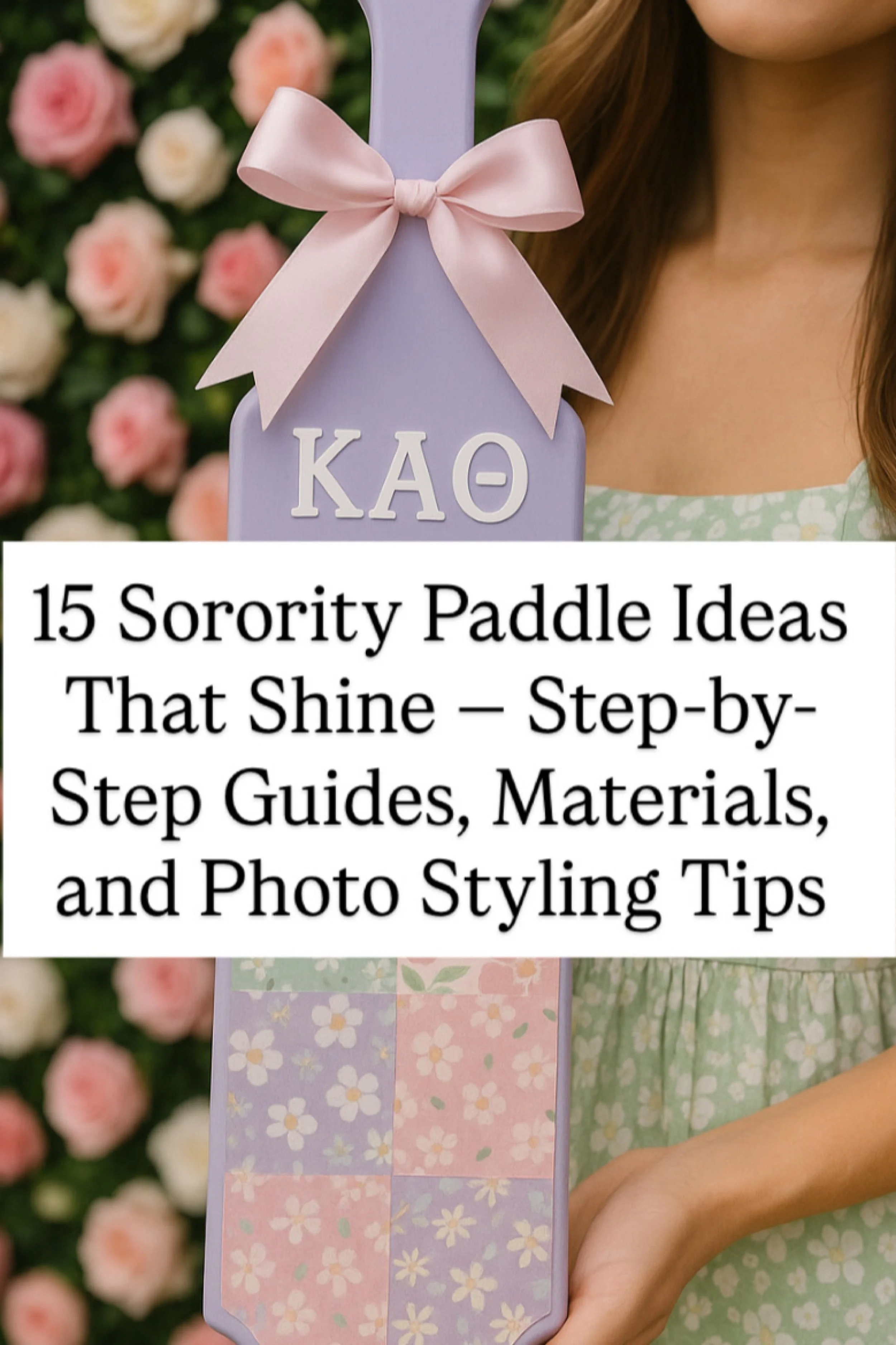 15 Sorority Paddle Ideas That Shine — Step-by-Step Guides, Materials, and Photo Styling Tips