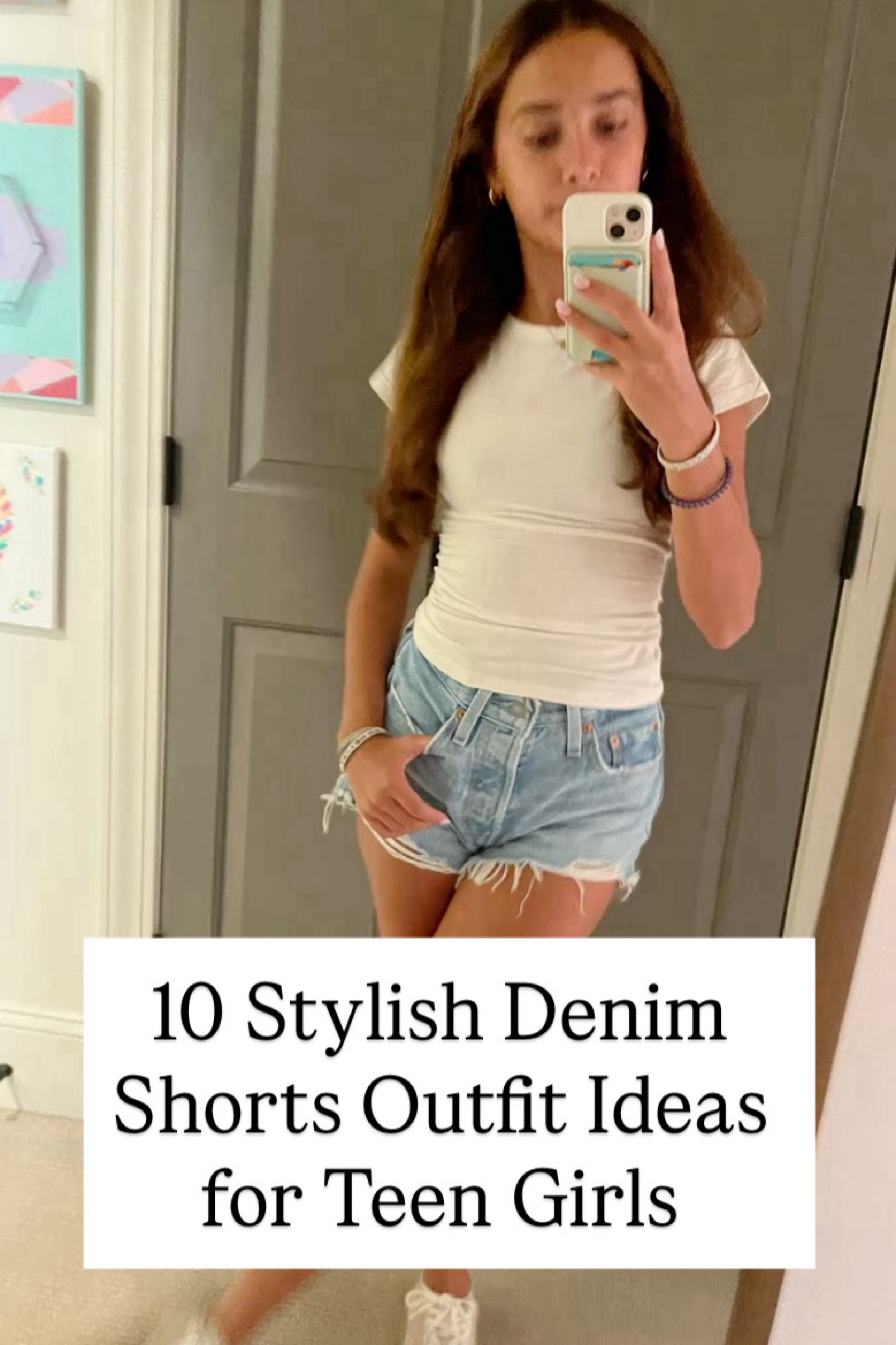 10 Stylish Denim Shorts Outfit Ideas for Teen Girls