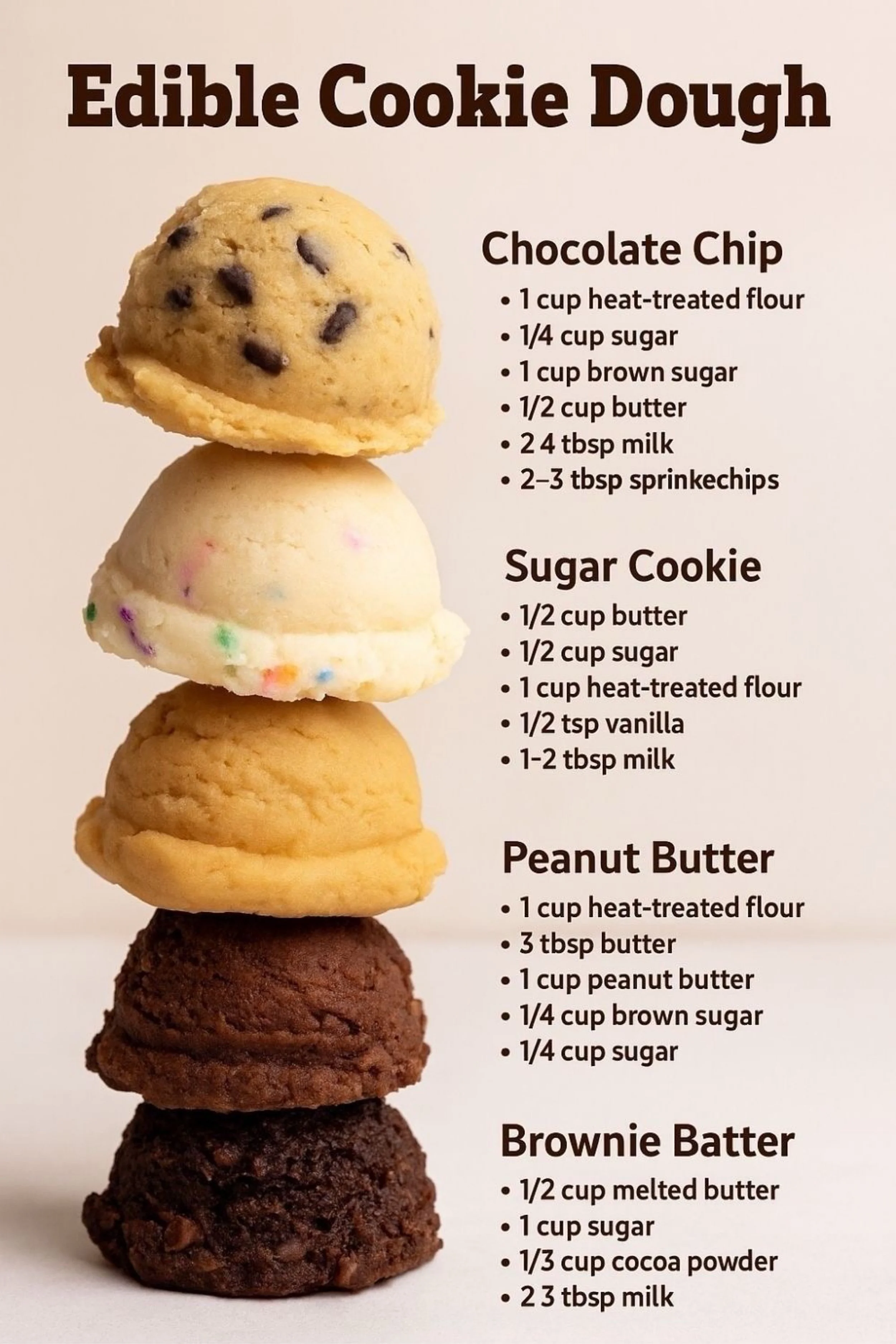 4 Irresistible Homemade Edible Cookie Dough Recipes
