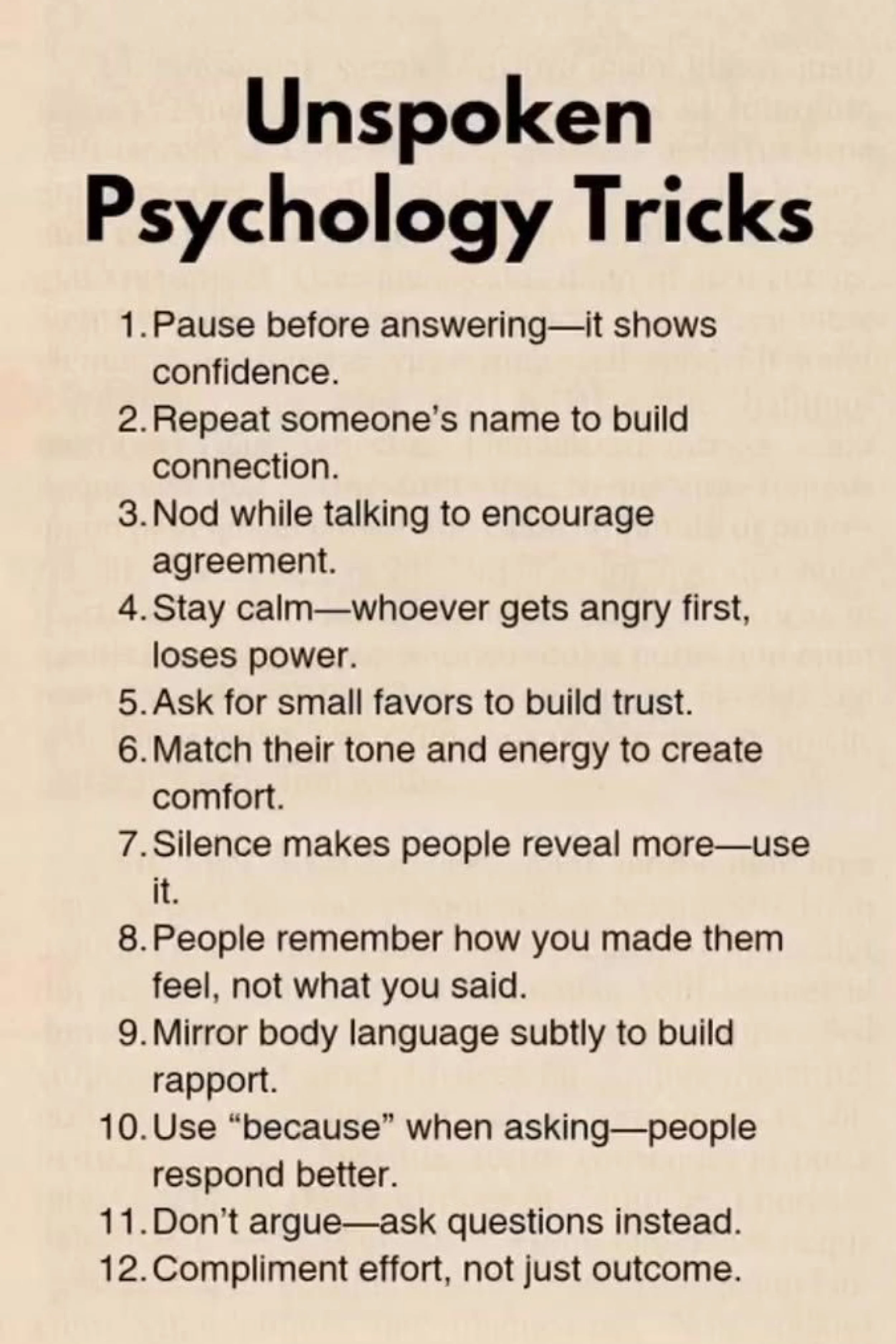 12 Unspoken Psychology Tricks That Can Change the Way You Connect