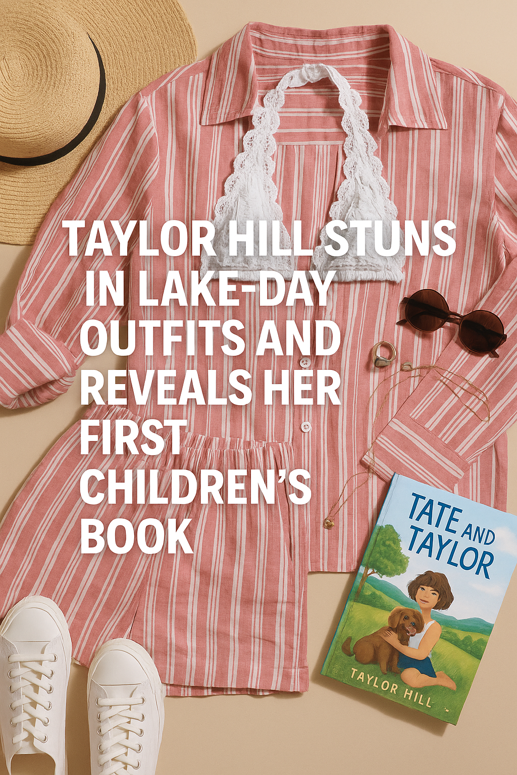 Taylor Hill Serves Lake-Day Chic and Announces Her First Children’s Book