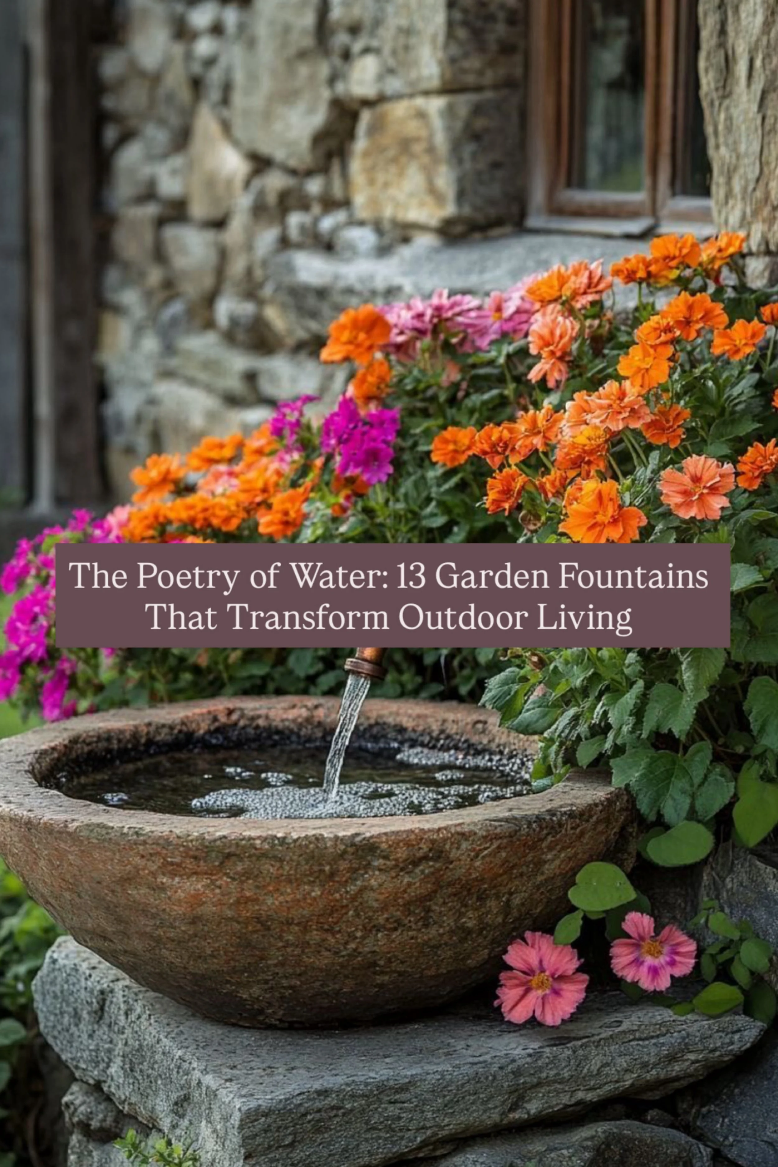 The Poetry of Water: 13 Garden Fountains That Transform Outdoor Living