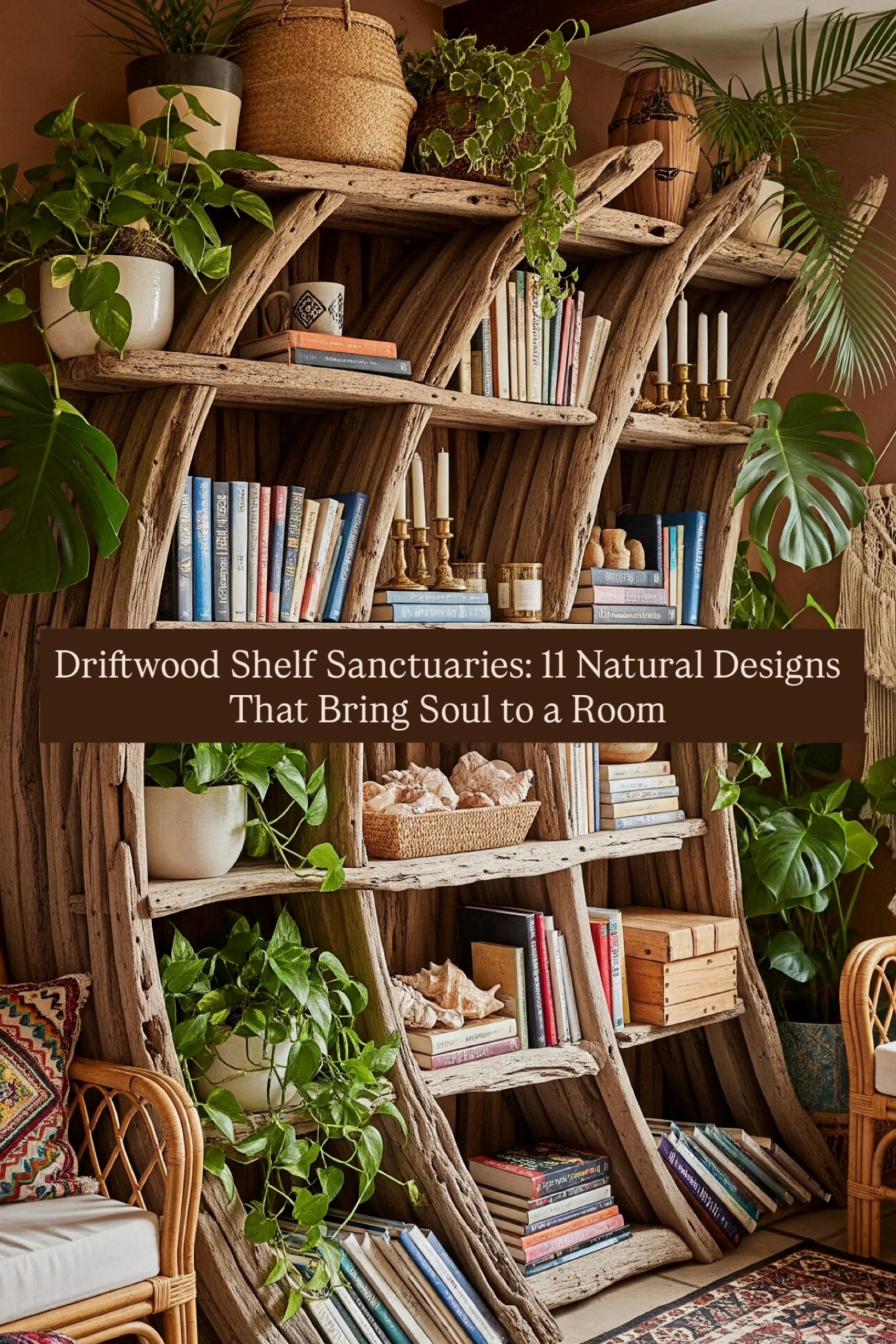 Driftwood Shelf Sanctuaries: 11 Natural Designs That Bring Soul to a Room