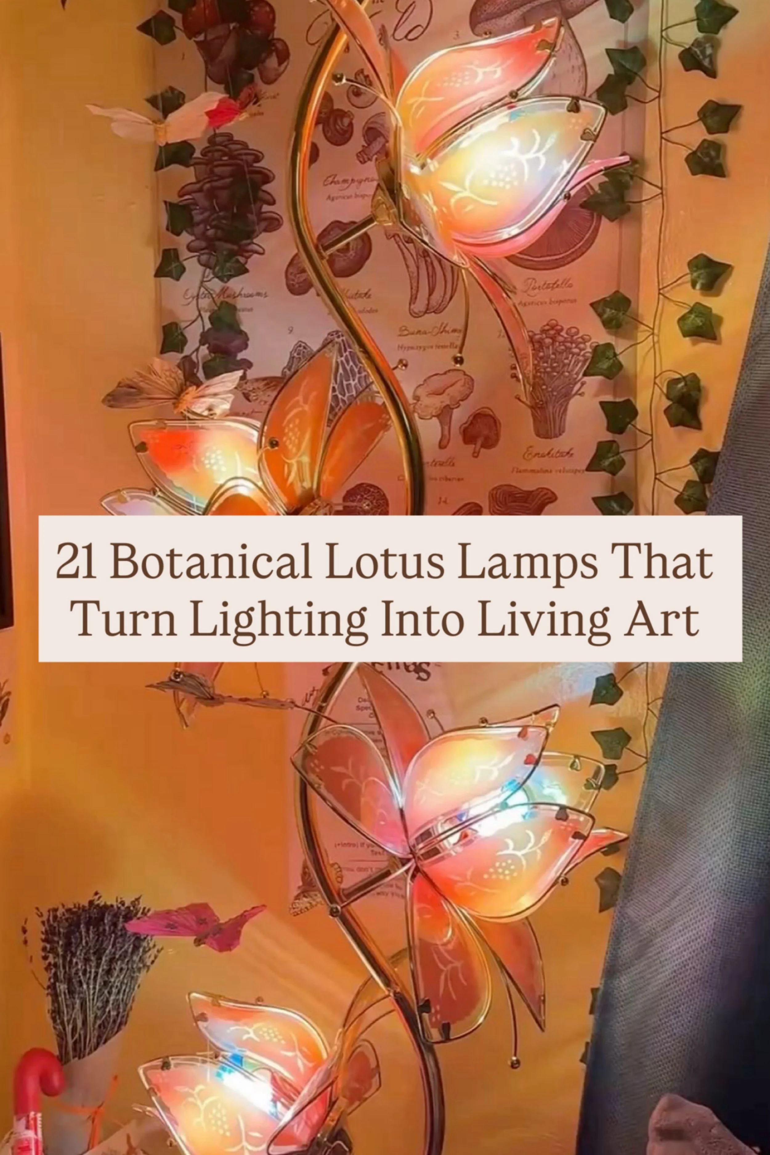 21 Botanical Lotus Lamps That Turn Lighting Into Living Art