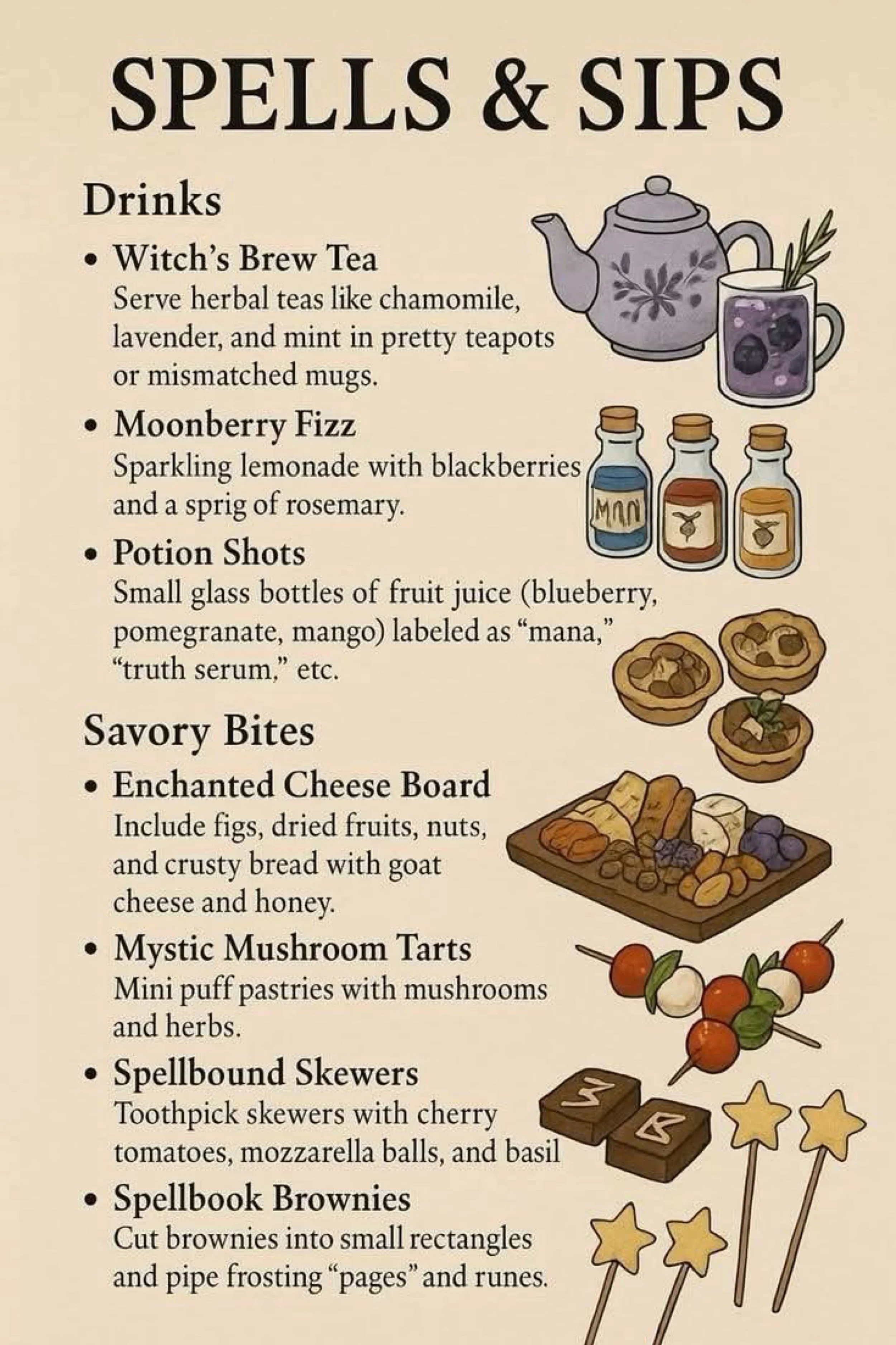 Spells & Sips: How to Host a Bewitching Party with Magical Drinks and Enchanted Bites