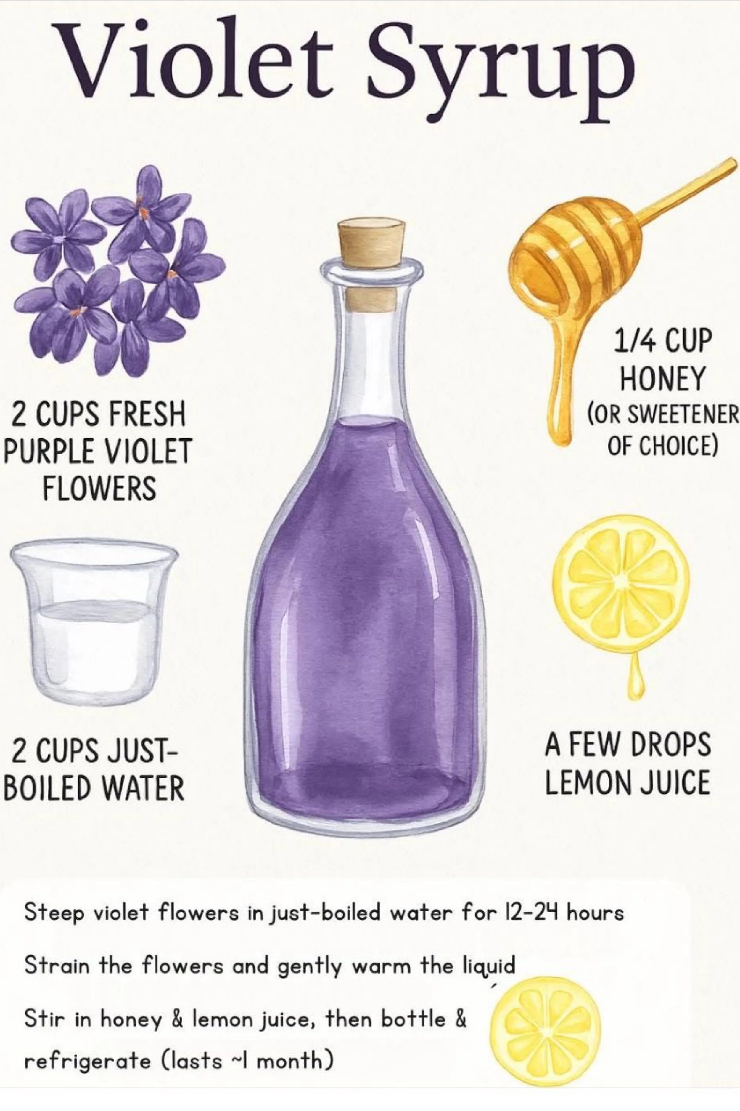 Violet Syrup Recipe: How to Make and Style This Magical Botanical Elixir