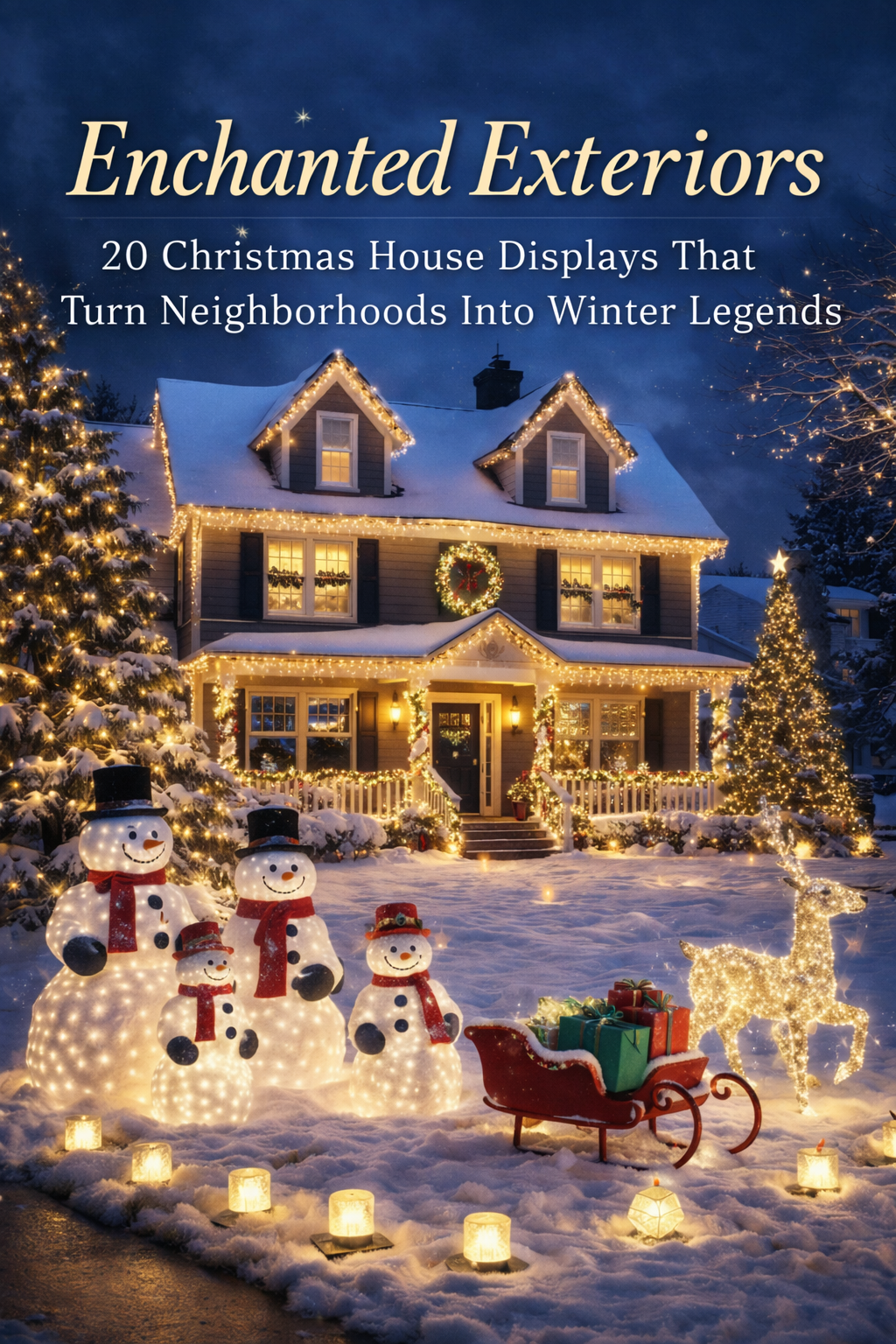 Enchanted Exteriors: 20 Christmas House Displays That Turn Neighborhoods Into Winter Legends