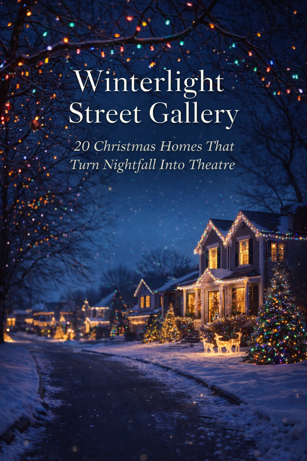 Winterlight Street Gallery: 20 Christmas Homes That Turn Nightfall Into Theatre