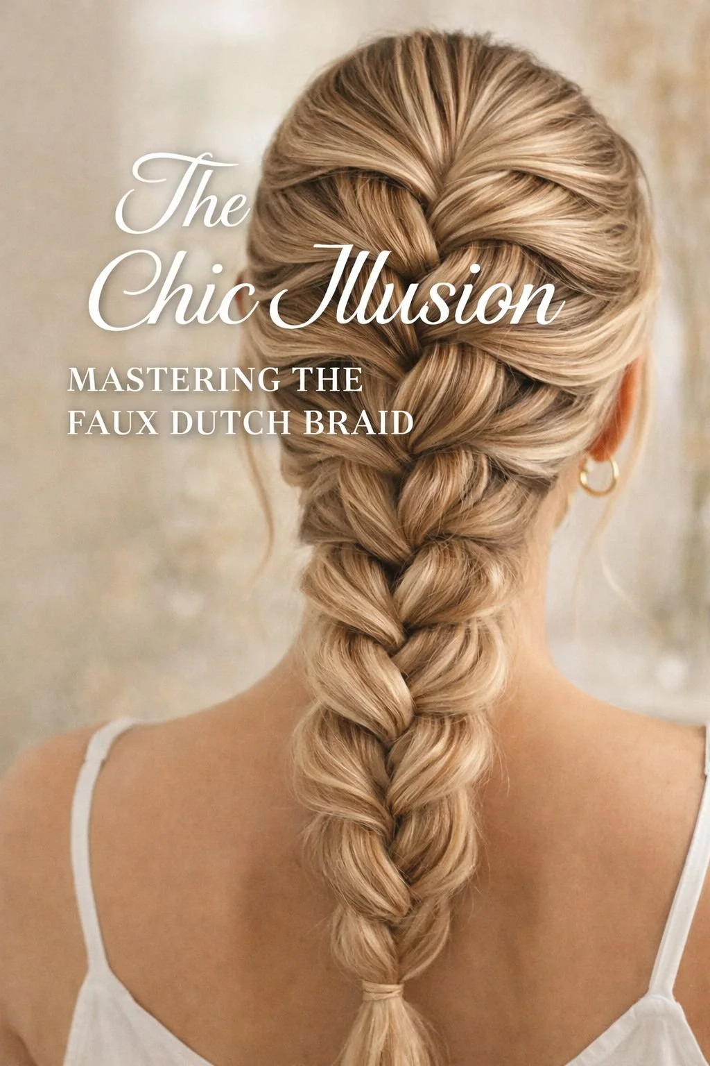 The Chic Illusion: Mastering the Faux Dutch Braid