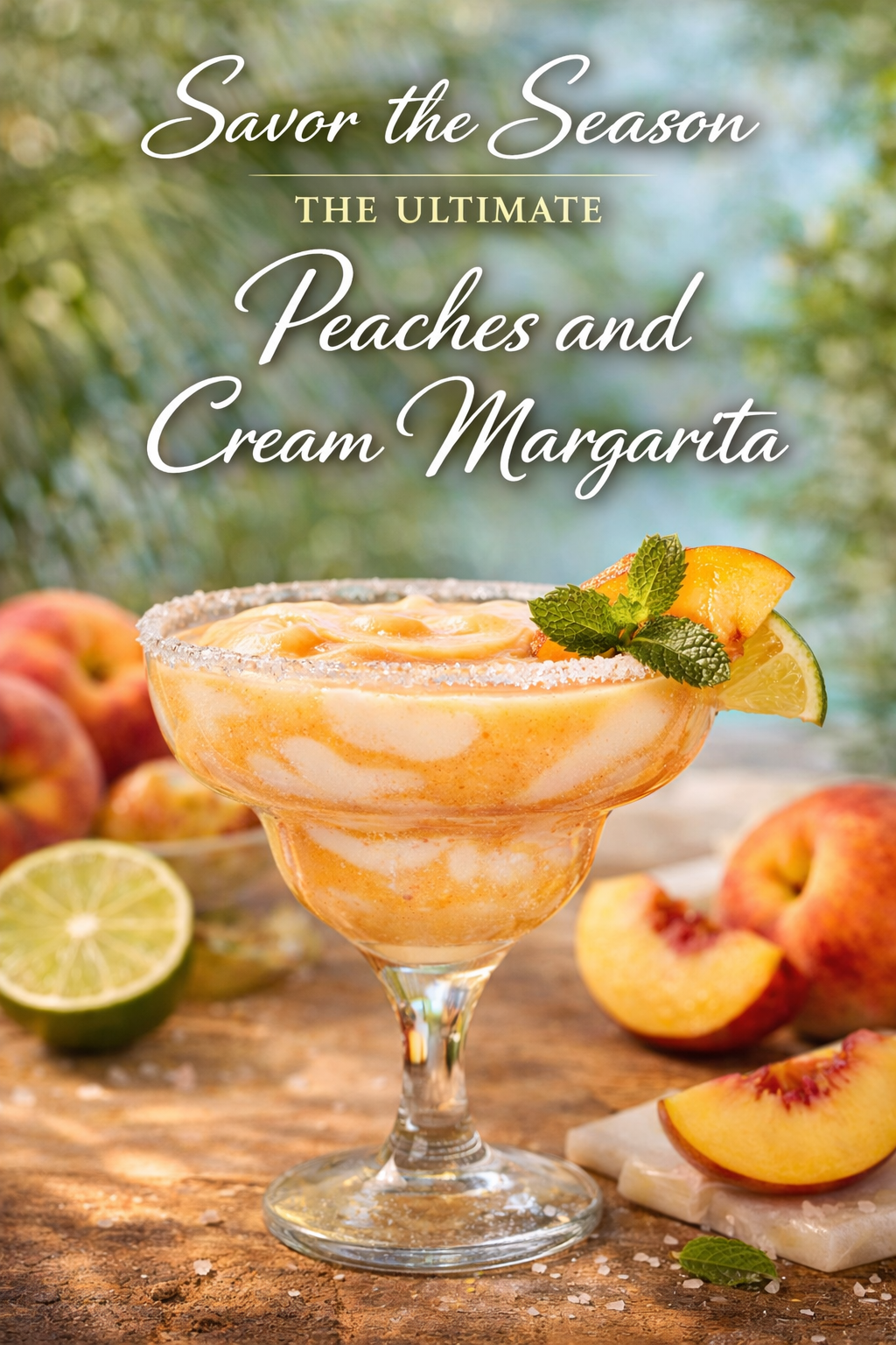 Savor the Season: The Ultimate Peaches &amp; Cream Margarita (Step-by-Step Guide)