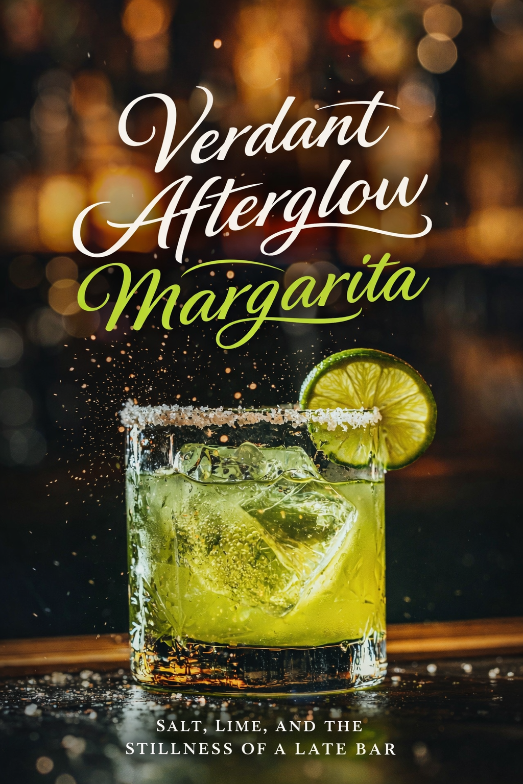 Verdant Afterglow Margarita: Salt, Lime, and the Stillness of a Late Bar