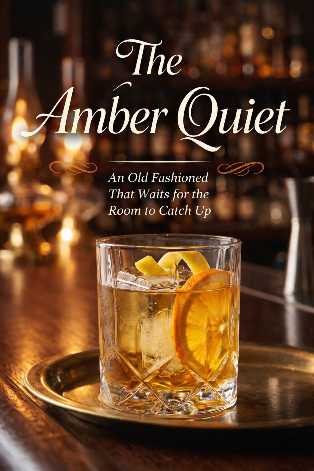 The Amber Quiet: An Old Fashioned That Waits for the Room to Catch Up