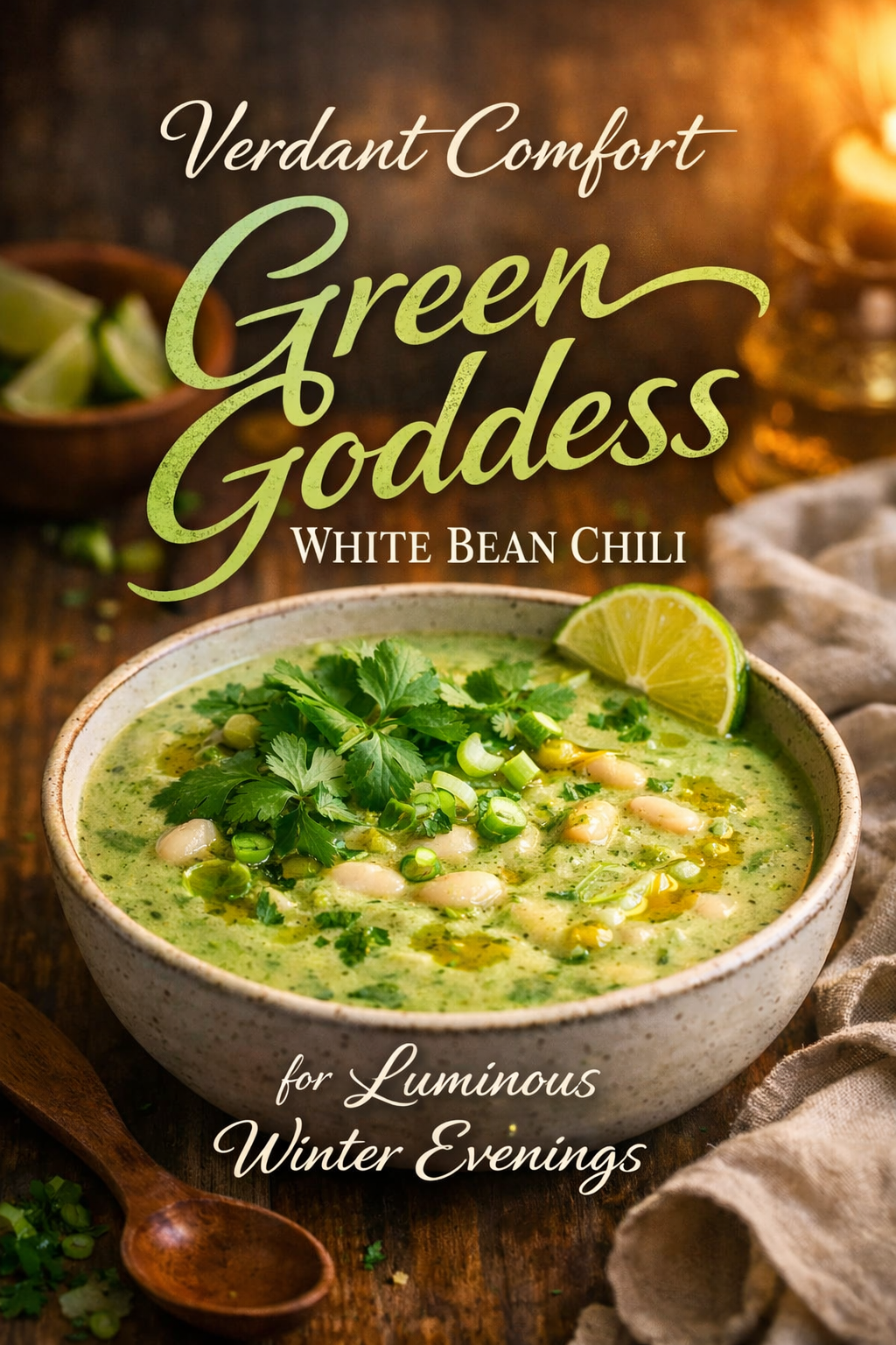 Verdant Comfort: Green Goddess White Bean Chili for Luminous Winter Evenings