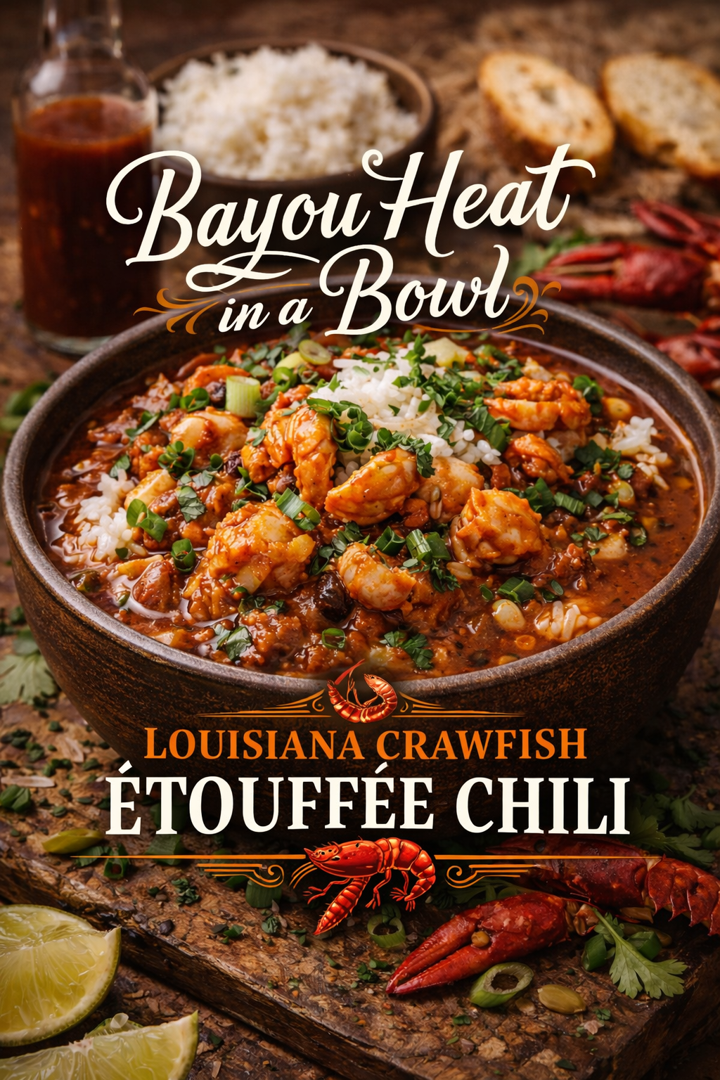 Bayou Heat in a Bowl: Louisiana Crawfish Étouffée Chili