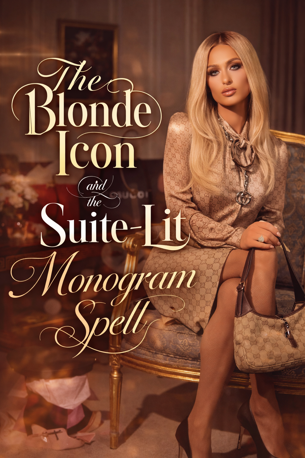 Paris Hilton and the Suite-Lit Monogram Spell