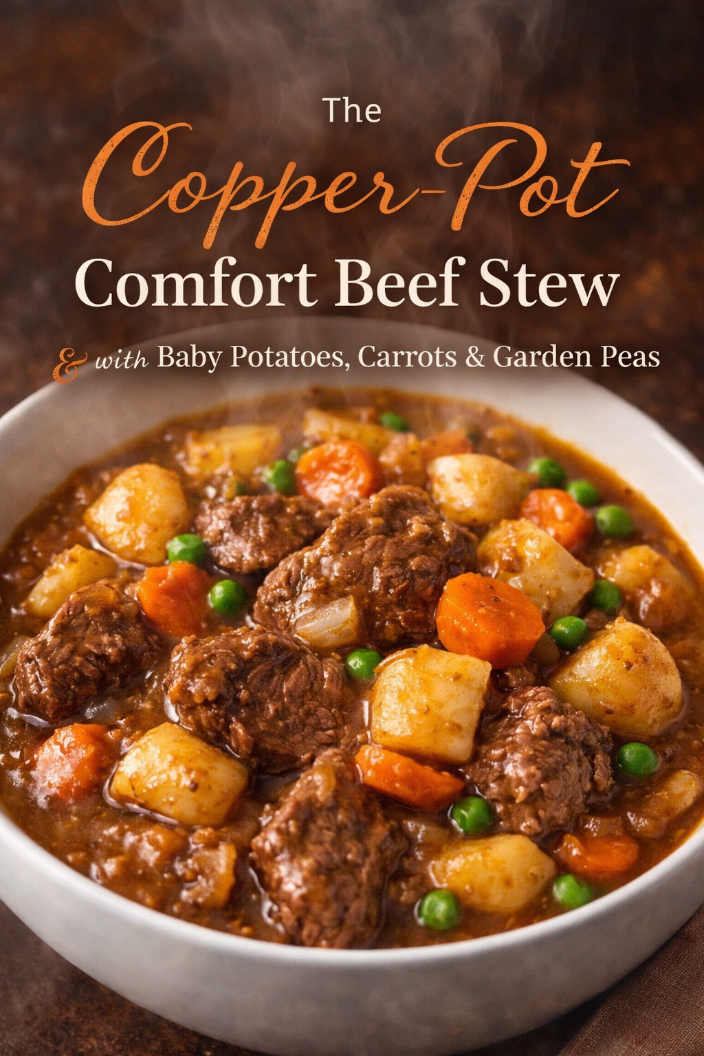 The Copper-Pot Comfort Beef Stew with Baby Potatoes, Carrots &amp; Garden Peas