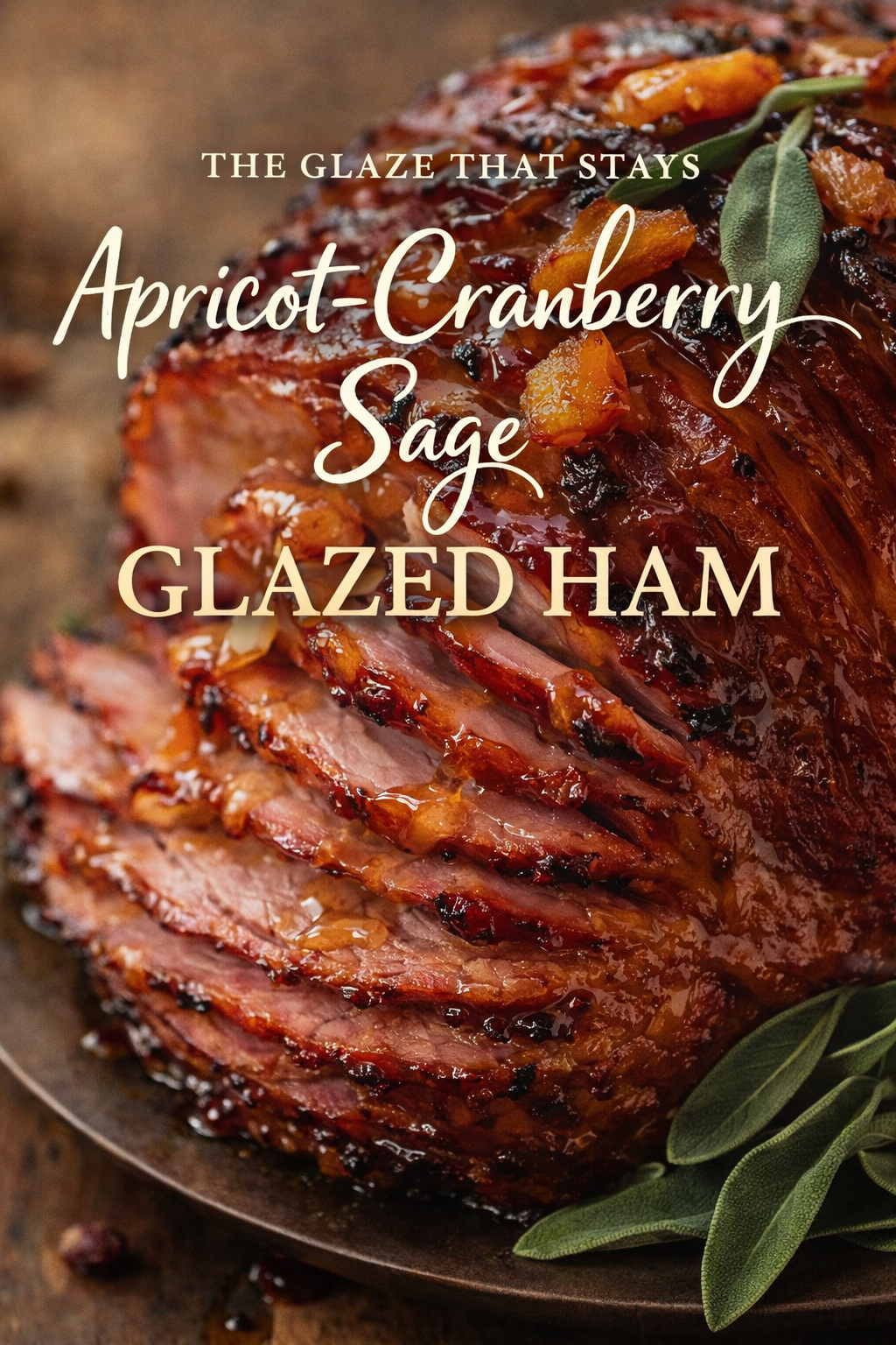 The Glaze That Stays: Apricot-Cranberry Sage Glazed Ham