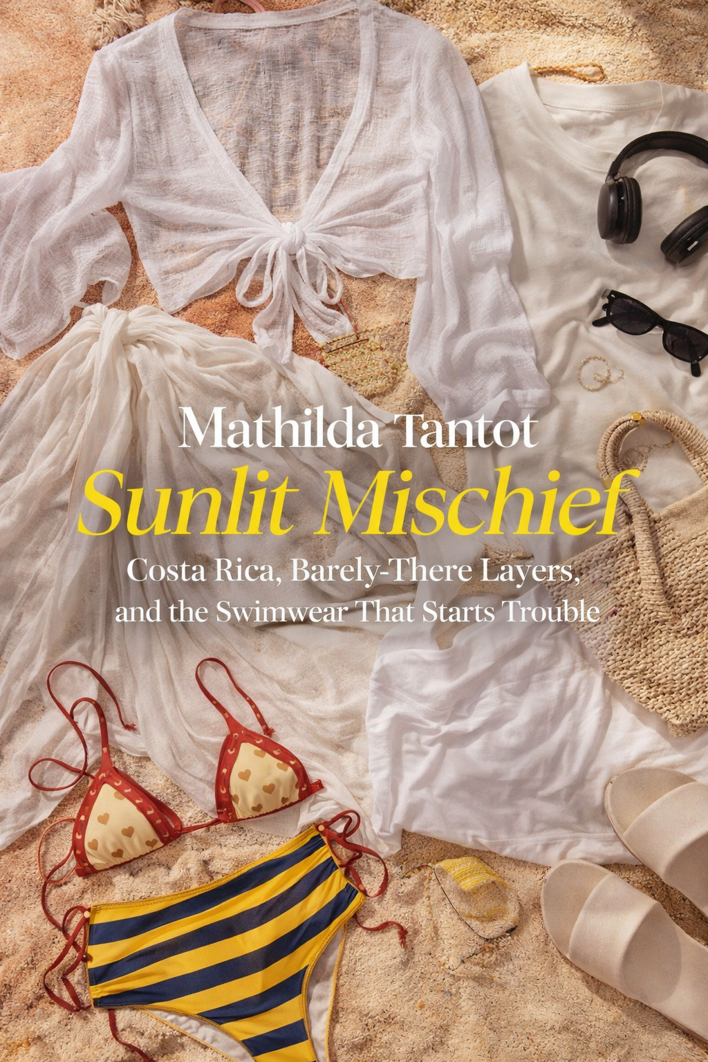 Mathilda Tantot in Sunlit Mischief: Costa Rica, Barely-There Layers, and the Swimwear That Starts Trouble