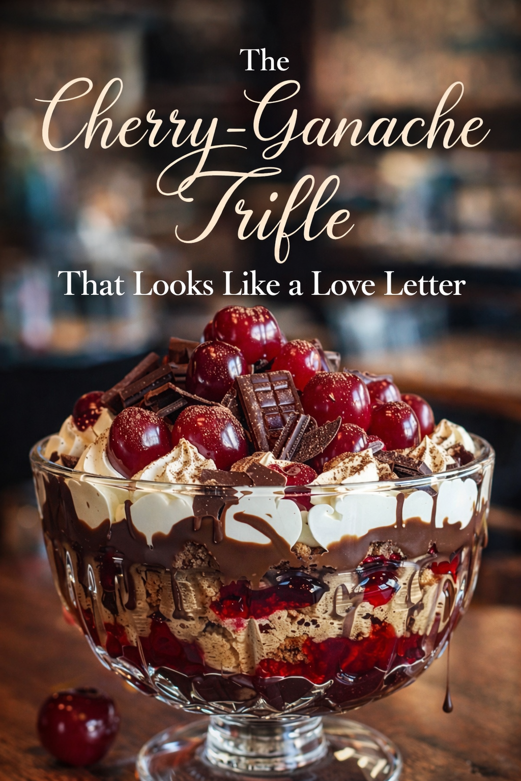 The Cherry-Ganache Trifle That Looks Like a Love Letter