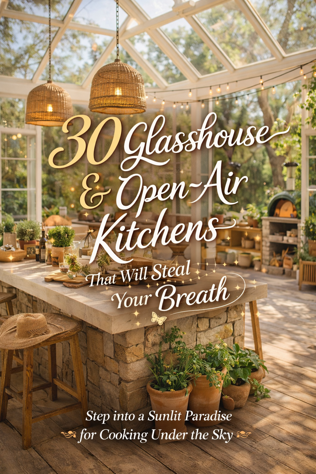 30 Glasshouse &amp; Open-Air Kitchens That Will Steal Your Breath