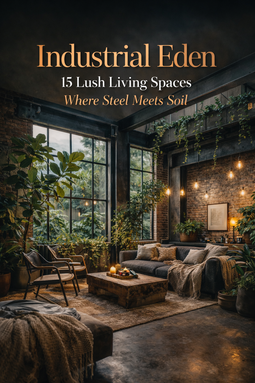Industrial Eden: 15 Lush Living Spaces Where Steel Meets Soil