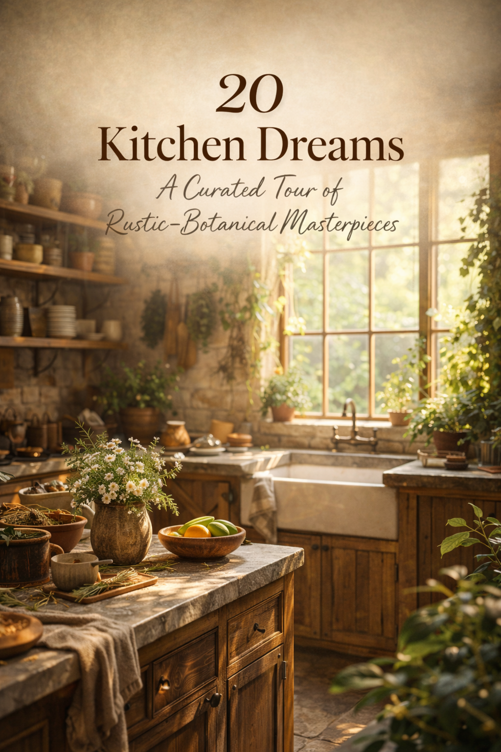 20 Kitchen Dreams: A Curated Tour of Rustic-Botanical Masterpieces
