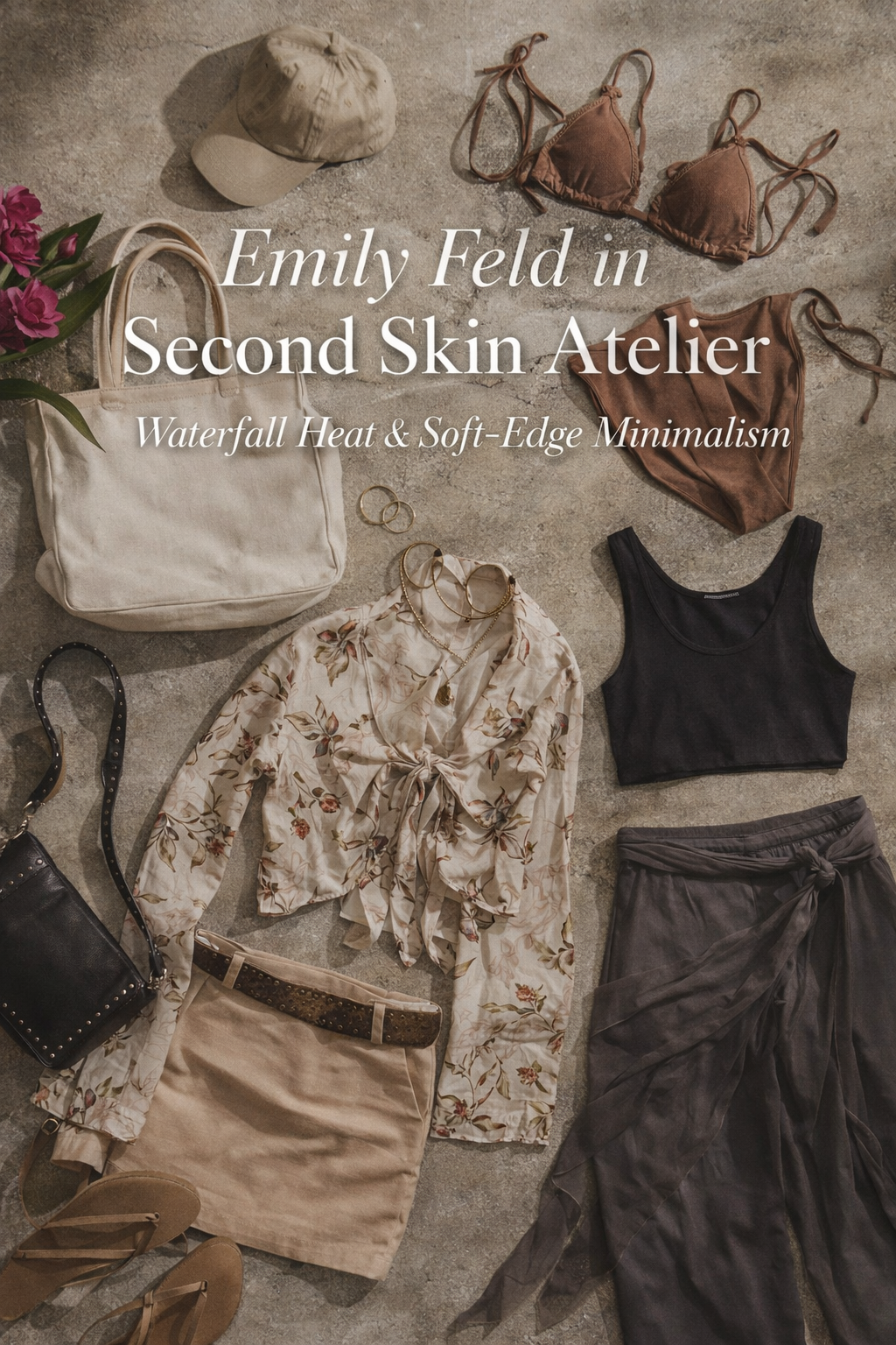 Emily Feld in Second Skin Atelier: Waterfall Heat &amp; Soft-Edge Minimalism