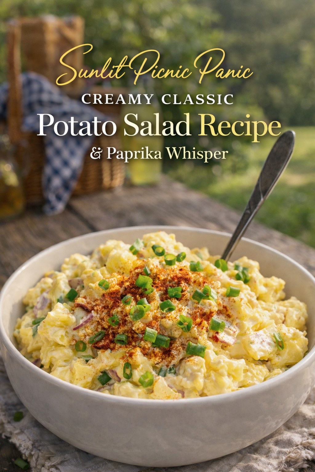 Sunlit Picnic Panic: Creamy Classic Potato Salad Recipe With a Paprika Whisper