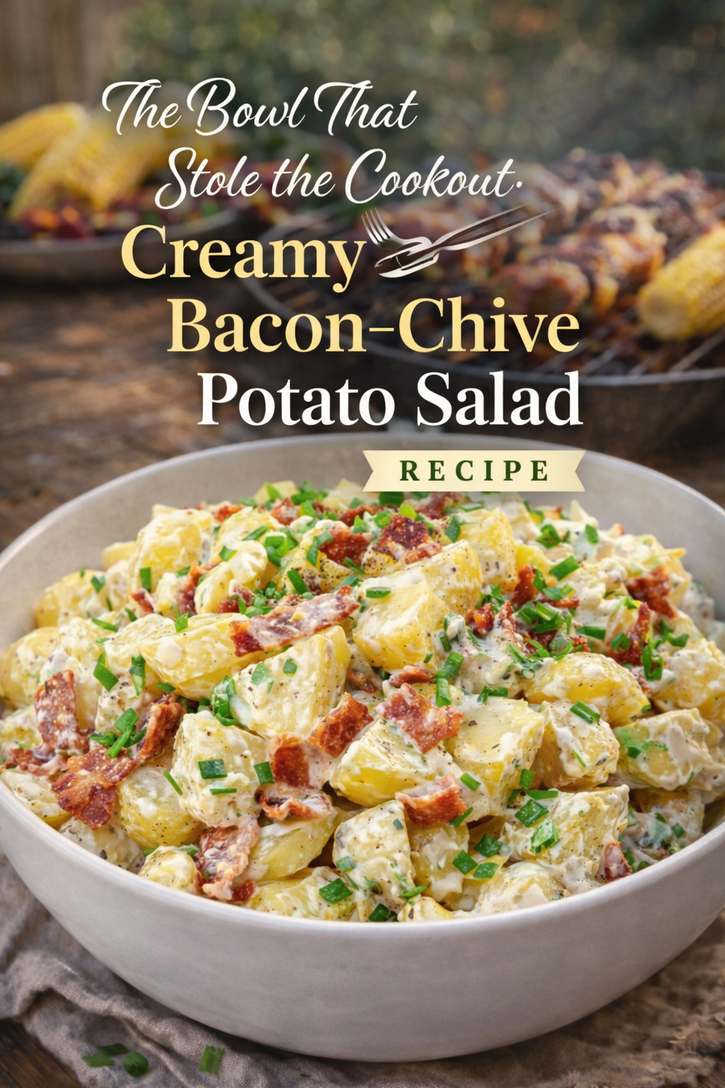 The Bowl That Stole the Cookout: Creamy Bacon-Chive Potato Salad Recipe