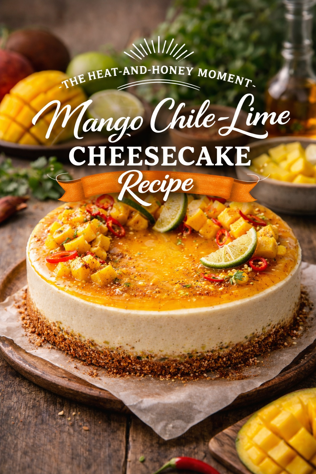 The Heat-and-Honey Moment Mango Chile-Lime Cheesecake Recipe