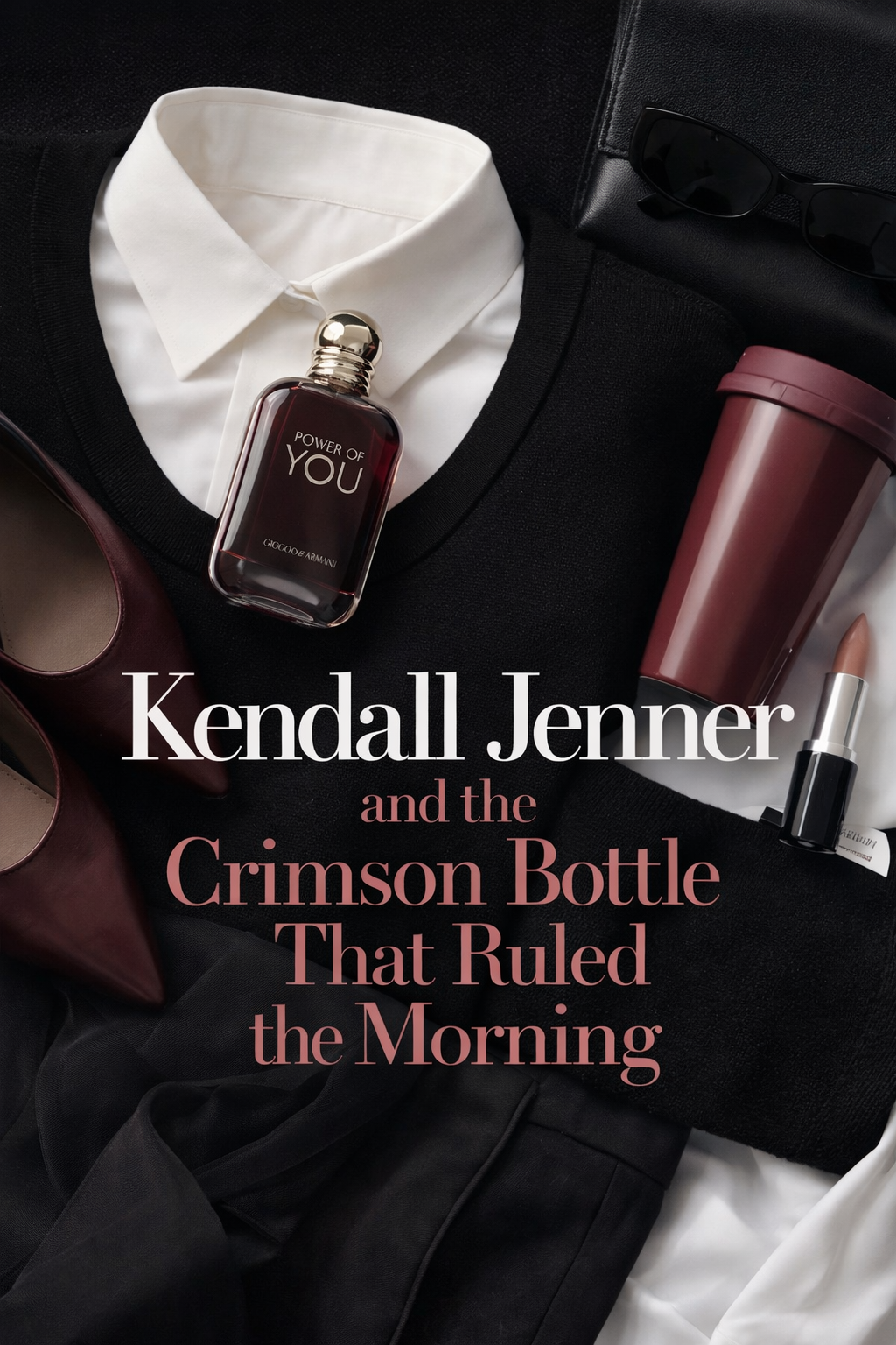 Kendall Jenner and the Crimson Bottle That Ruled the Morning