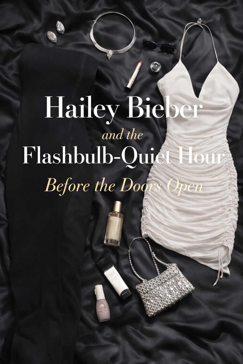 Hailey Bieber and the Flashbulb-Quiet Hour Before the Doors Open