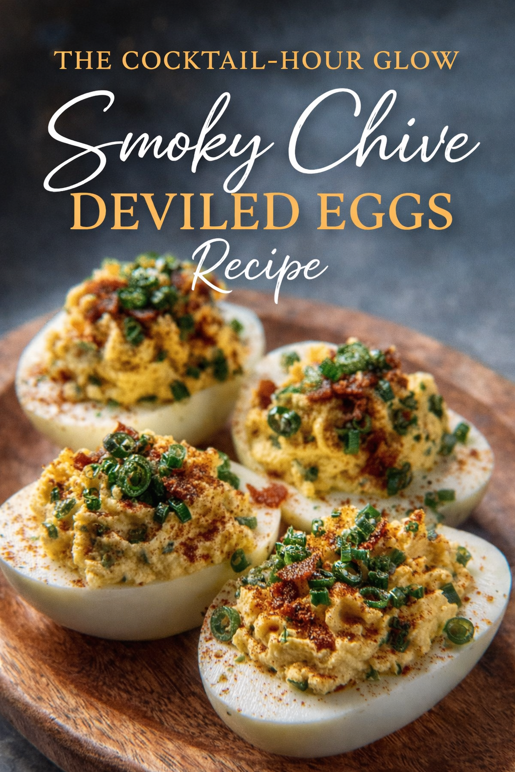 The Cocktail-Hour Glow: Smoky Chive Deviled Eggs Recipe