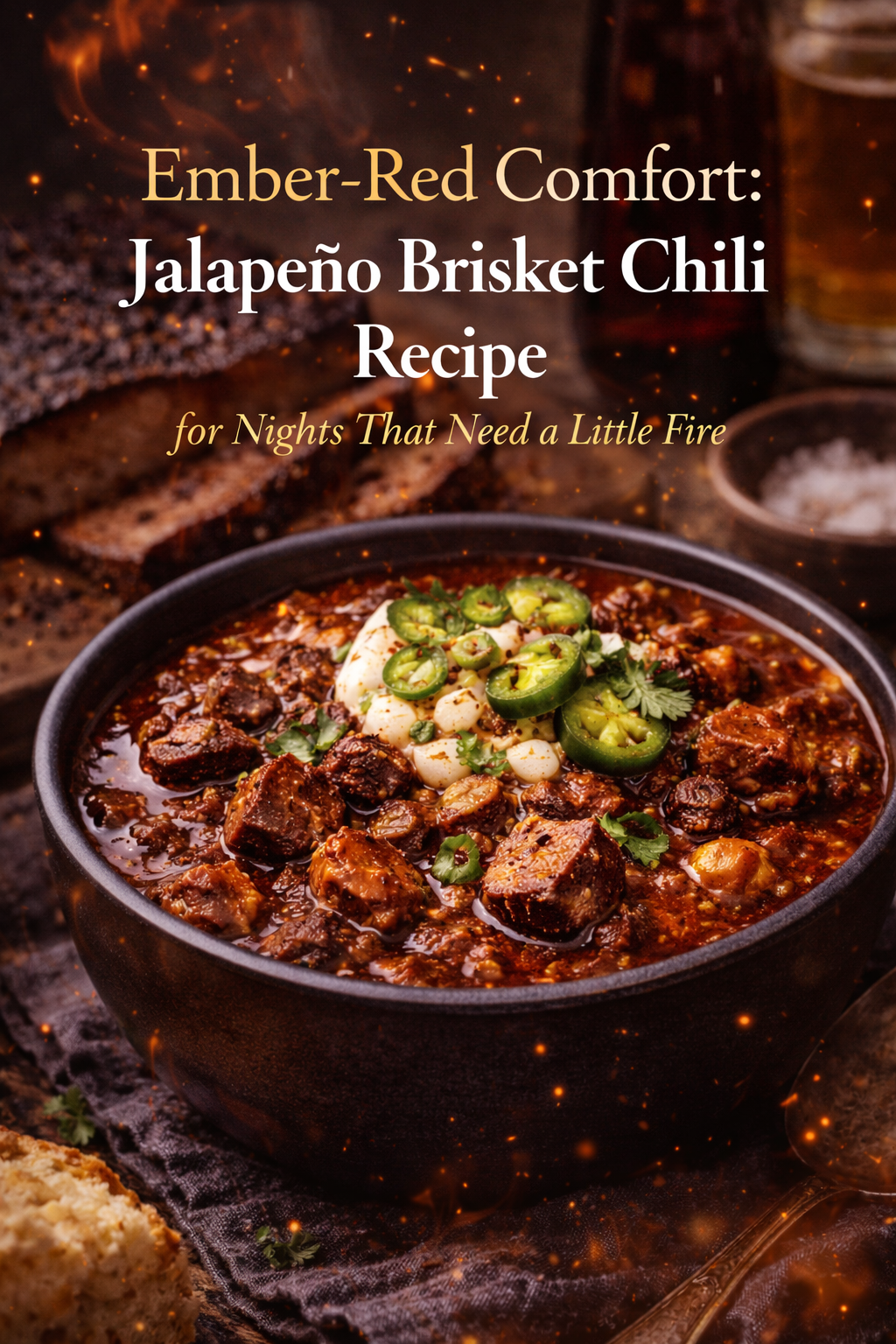 Ember-Red Comfort: Jalapeño Brisket Chili Recipe for Nights That Need a Little Fire